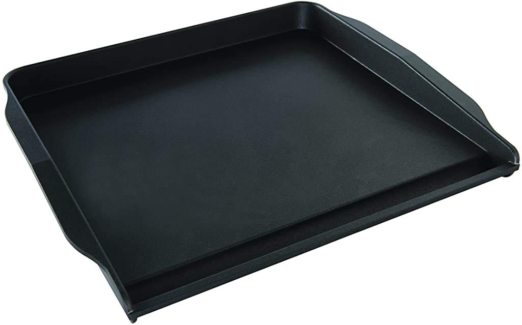 Nordic Ware Stovetop Backsplash Griddle - 12 Inch Black Nonstick Cookware for Pancakes, Eggs & More | Perfect for Small Kitchens & RVs