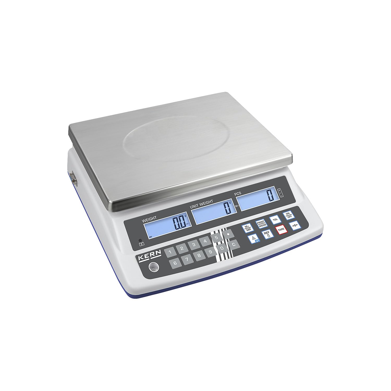 KERN CPE 6K-3 Digital Counting Scale - 6kg Capacity, 0.2g Precision, Triple Display (Weight/Reference/Total) - Perfect for Jewelry, Pharmacy, and Industrial Parts Counting