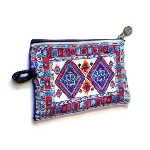Handmade Oriental Woven Carpet Coin Purse - Kafkas Design Collection - Small Zipper Wallet for Women & Men - Perfect for Coins, Cards & Cash - Ideal for Travel, Gifts & Everyday Use