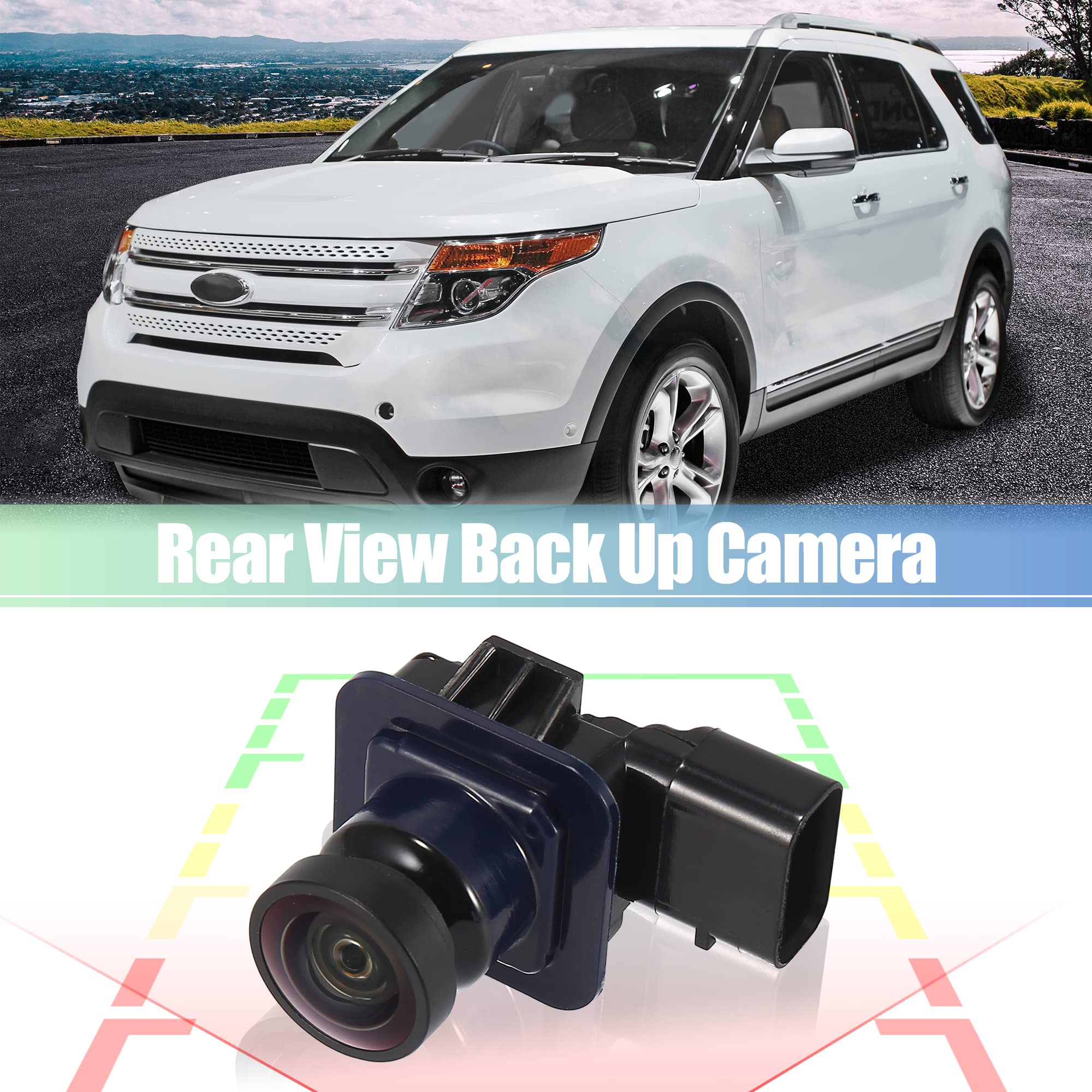 X AUTOHAUX Rear View Backup Camera OE# EB5Z-19G490-A - Compatible with Ford Explorer 2011-2015 | HD Reverse Parking Camera | Easy Installation | Enhanced Safety for Night Driving & Tight Parking Spaces