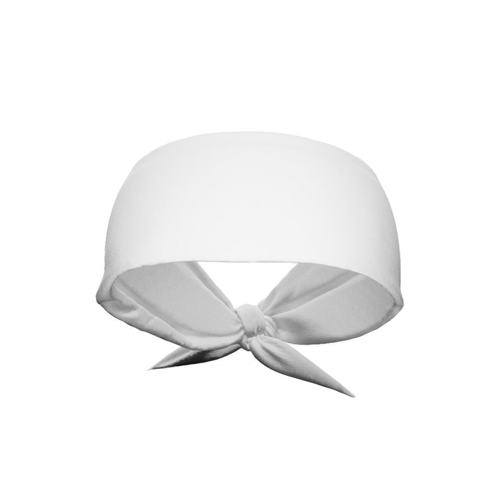 Elegant White Satin Tie Headband for Women - Adjustable Hair Accessory for Weddings, Parties, and Everyday Wear