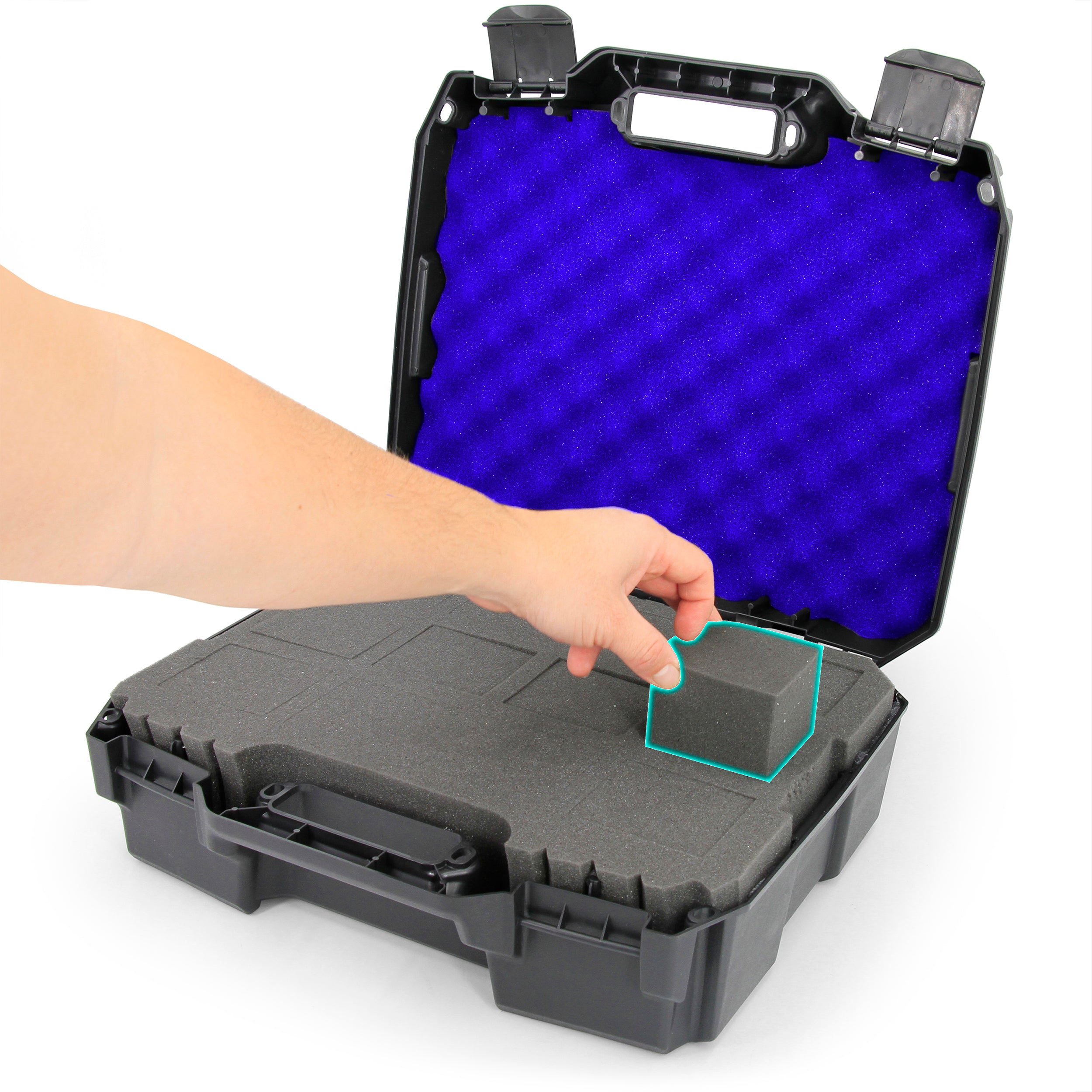 CASEMATIX Toploader Card Storage Case - Holds 450 Toploaders or 100 One Touch Holders, 12-Compartment Trading Card Organizer Box for Collectors | Perfect for Sports Cards, Pokemon & MTG Storage