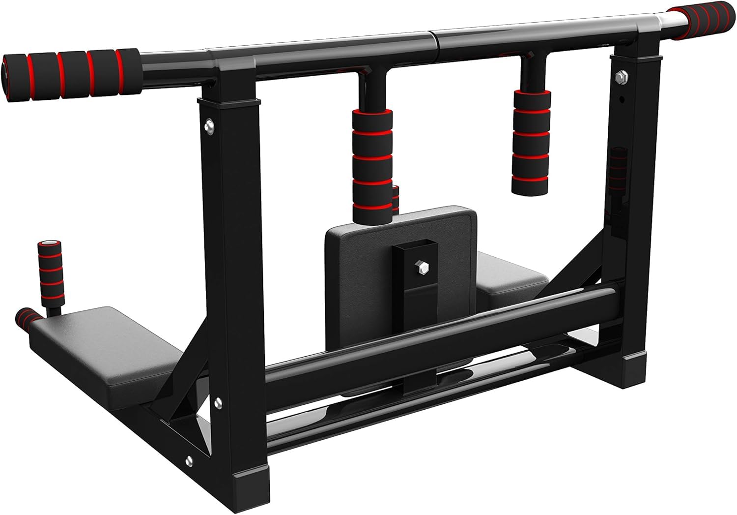 Multifunctional Wall Mounted Pull Up Bar - Chin Up Bar & Dip Station for Home Gym - Perfect for Strength Training, Calisthenics & Full Body Workouts
