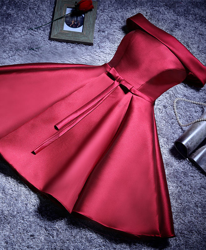 Elegant A-Line Satin Short Prom Dresses for Women - Formal Bridesmaid Dresses for Weddings & Special Occasions - Perfect for Homecoming, Cocktail Parties & Evening Events