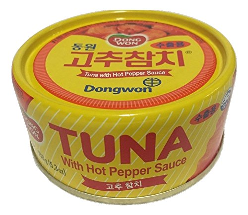 Spicy Tuna in Hot Pepper Sauce - Dongwon Premium Canned Tuna, 5.29oz (4-Pack) | Perfect for Sandwiches, Salads & Quick Meals