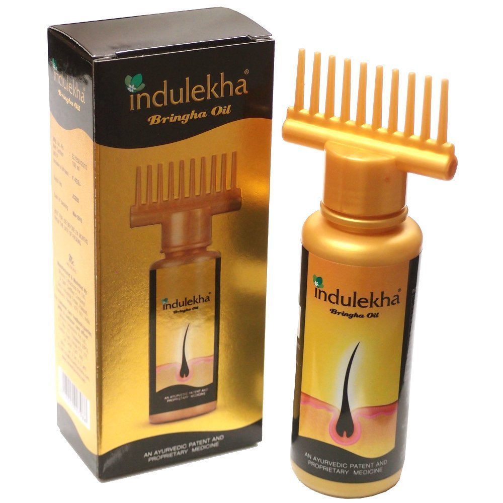 Indulekha Bhringa Hair Oil - 100ml | Ayurvedic Hair Growth Treatment for Stronger, Thicker Hair | Pack of 1 | Perfect for Daily Hair Care & Scalp Massage
