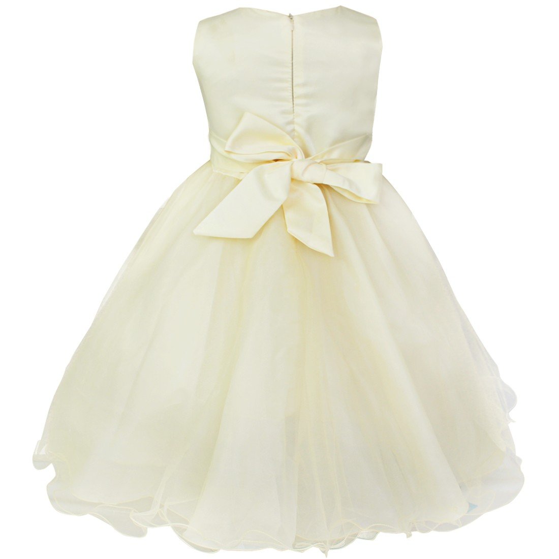CHICTRY Sparkling Sequined Bodice Tutu Dress for Girls - Elegant Formal Party, Wedding, Pageant & Christening Gown | Perfect for Flower Girls, Special Occasions & Photoshoots