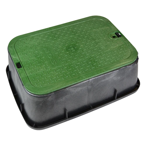 115TBC STD 14x19x6 Tapered Storage Box with Overlapping Lid - Black Body & Green Lid for Organizing Office Supplies, Craft Materials, and Home Decor