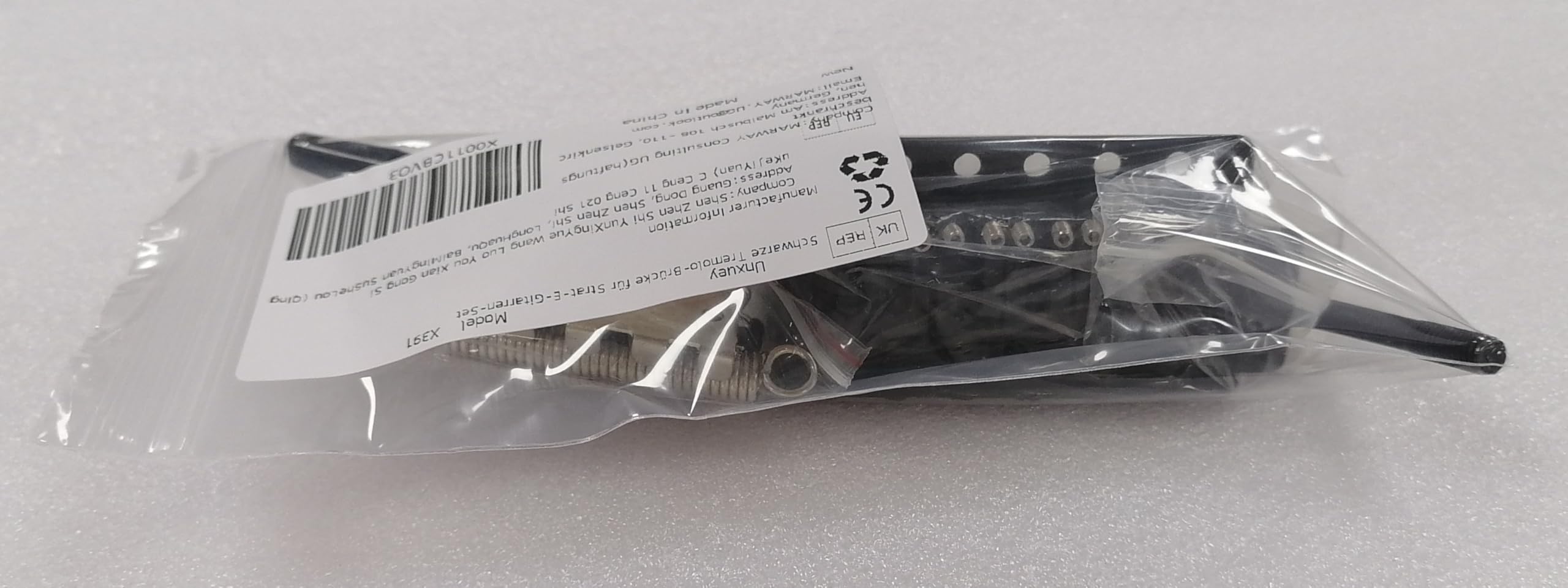 Premium 6-String Electric Guitar Tremolo Bridge System with Whammy Bar - Black Replacement Tailpiece for Stratocaster Style Guitars | Perfect for Rock, Blues & Live Performances
