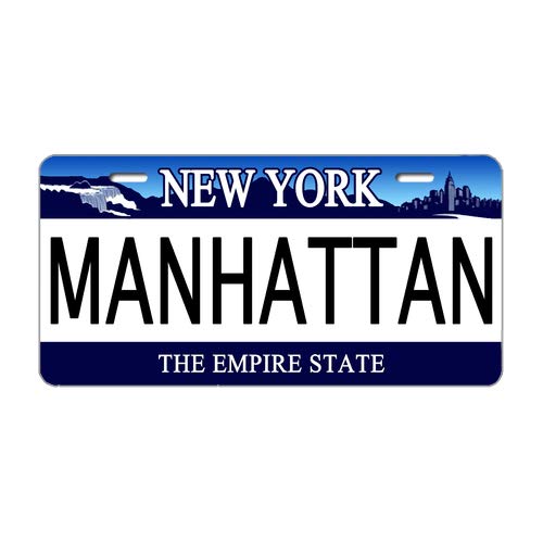New York City Empire State Metal License Plate - 6