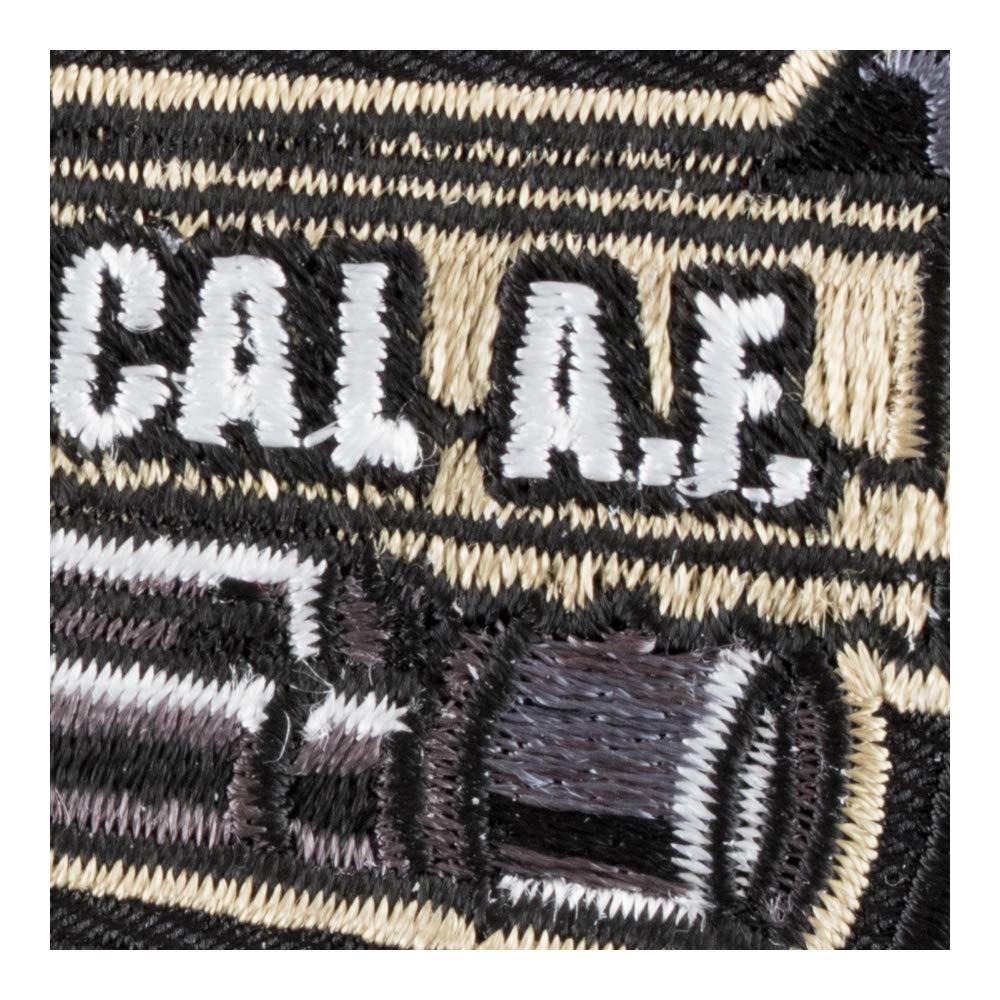 Tactical Handgun Camouflage Iron On Patches - 3.5x2.5 Inch Embroidered Gun & Weapon Patches for Jackets, Bags, Jeans - DIY Sew On Military Style Decorative Clothing Accessories - Perfect for Outdoor Activities, Hunting, Airsoft & Tactical Gear Customization