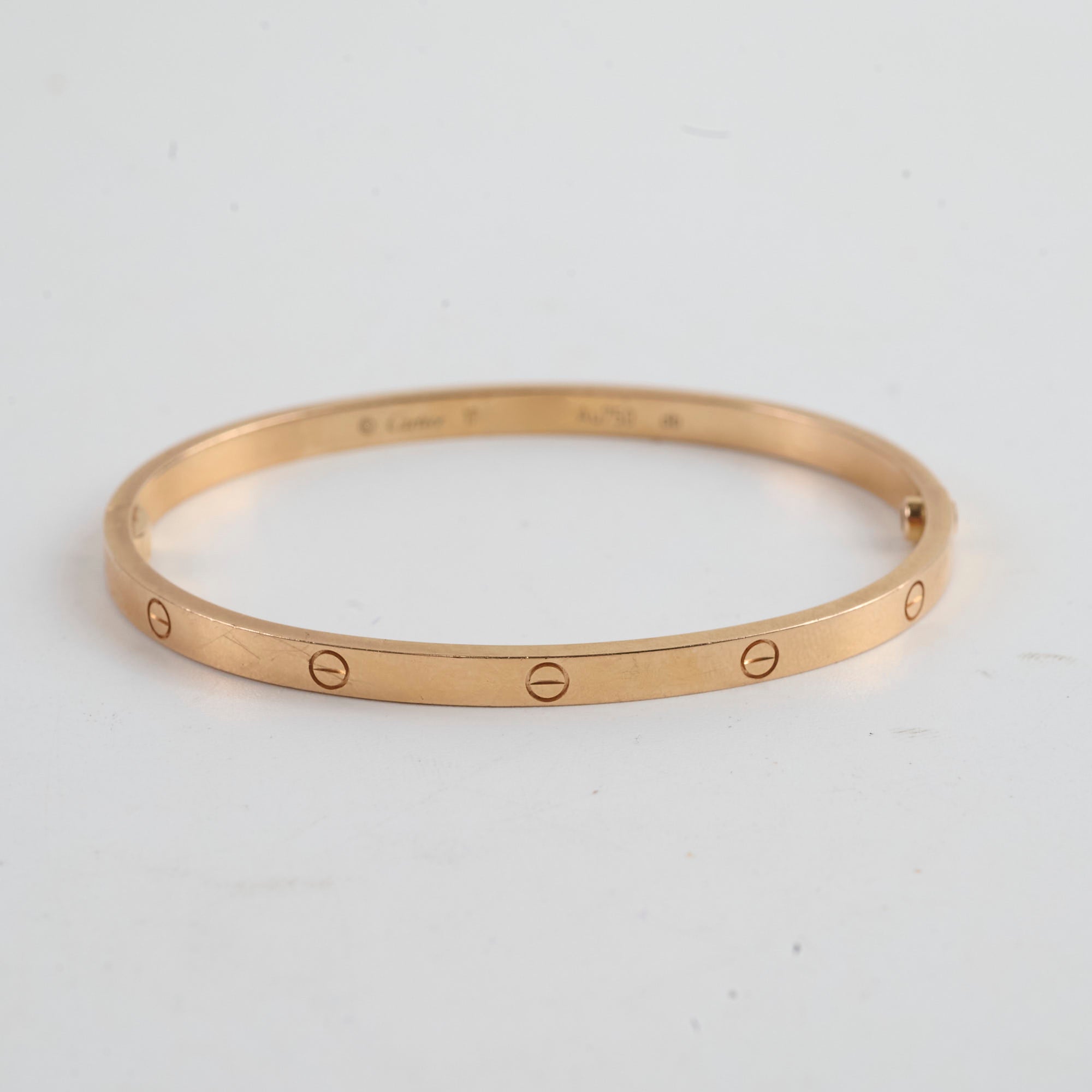 Cartier Small Love Bracelet in 18K Pink Gold - Size 17 | Luxury Jewelry for Women, Anniversary Gift, Romantic Present for Her