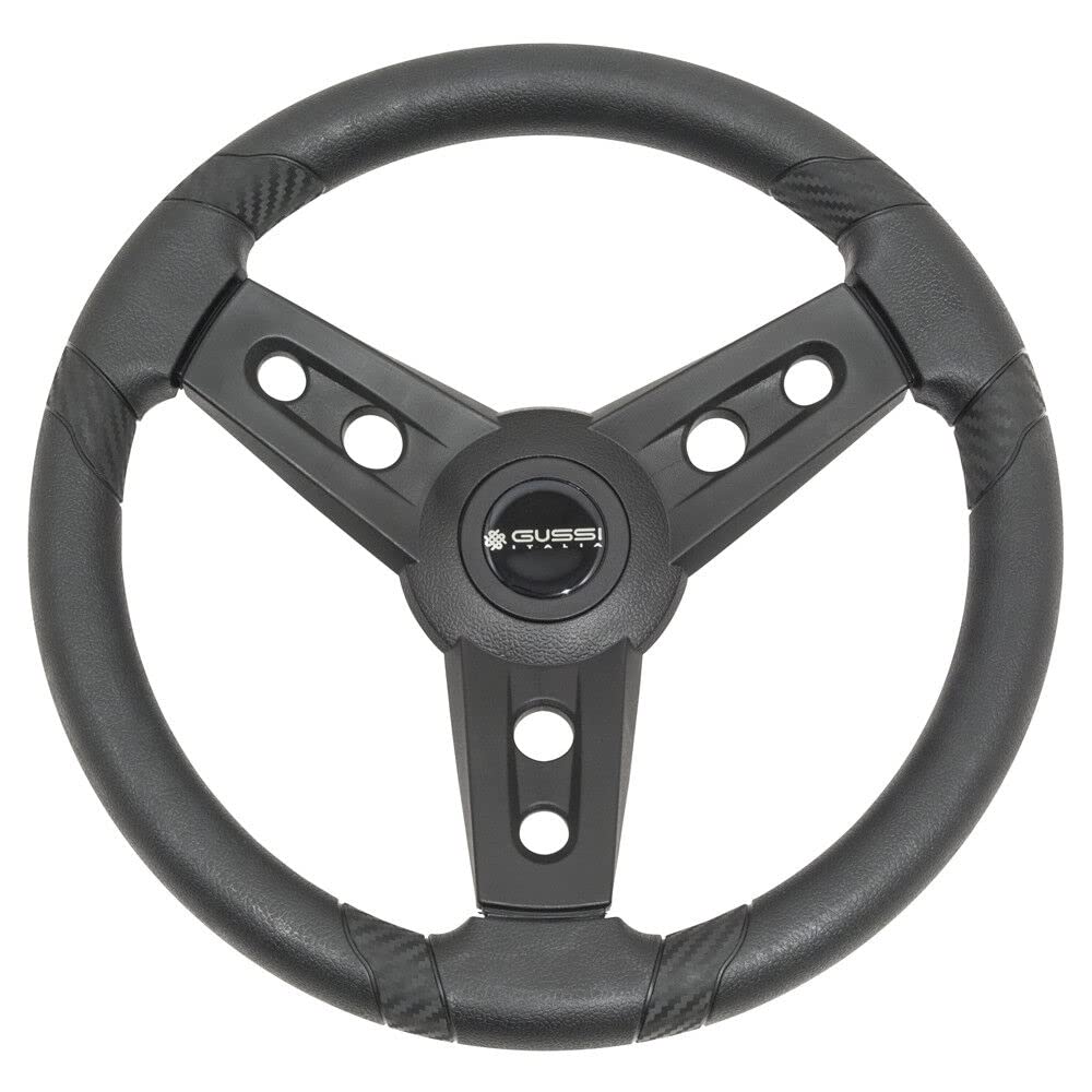 Premium Italian Golf Cart Steering Wheel - Fits Club Car, EZGO, Yamaha - No Hub Needed for Outdoor Fun