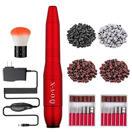 Professional Nail Drill File Kit - 300pcs Sanding Bands & Bits (3/32