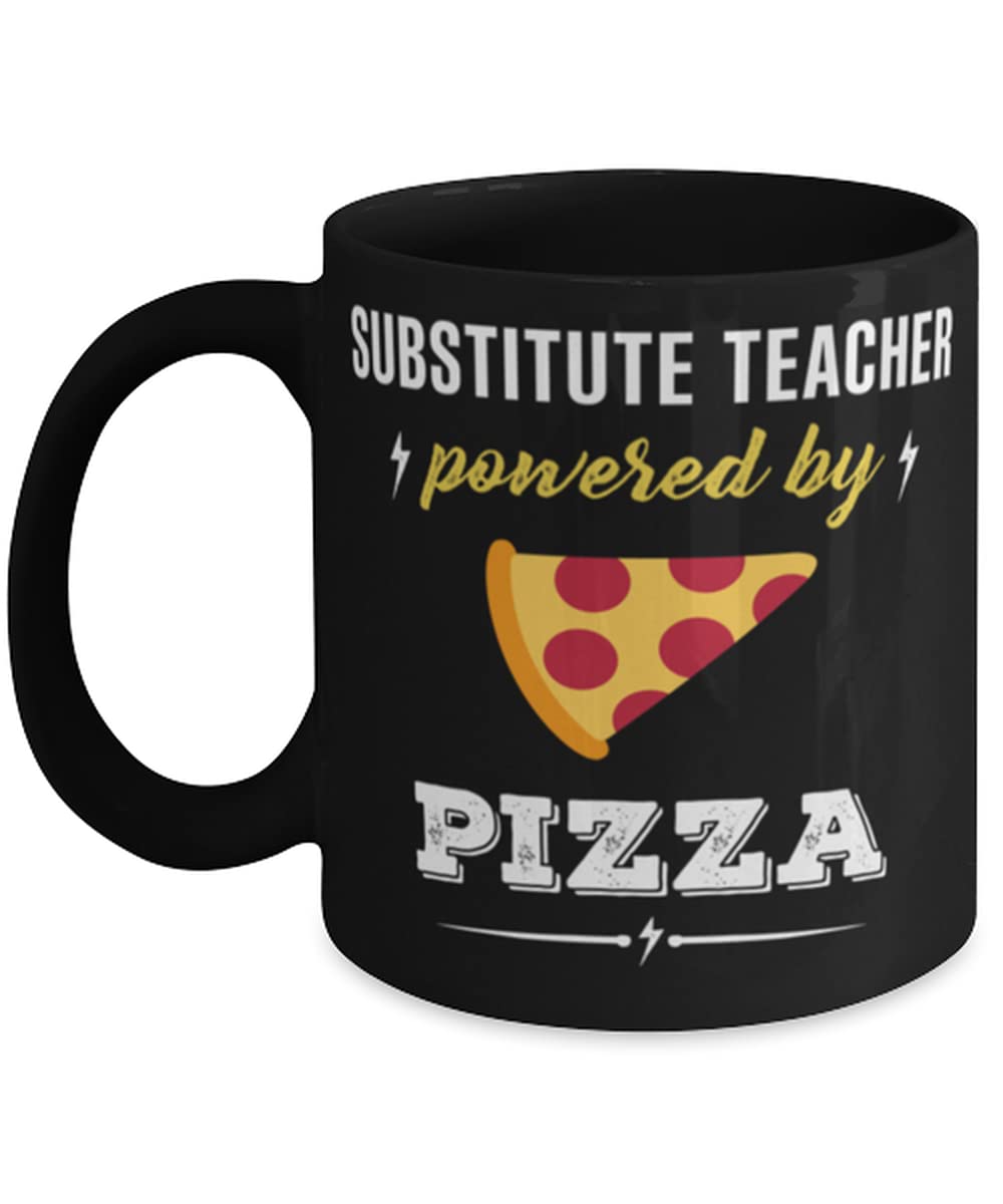 Funny Substitute Teacher Pizza T-Shirt - Perfect for School & Gifts