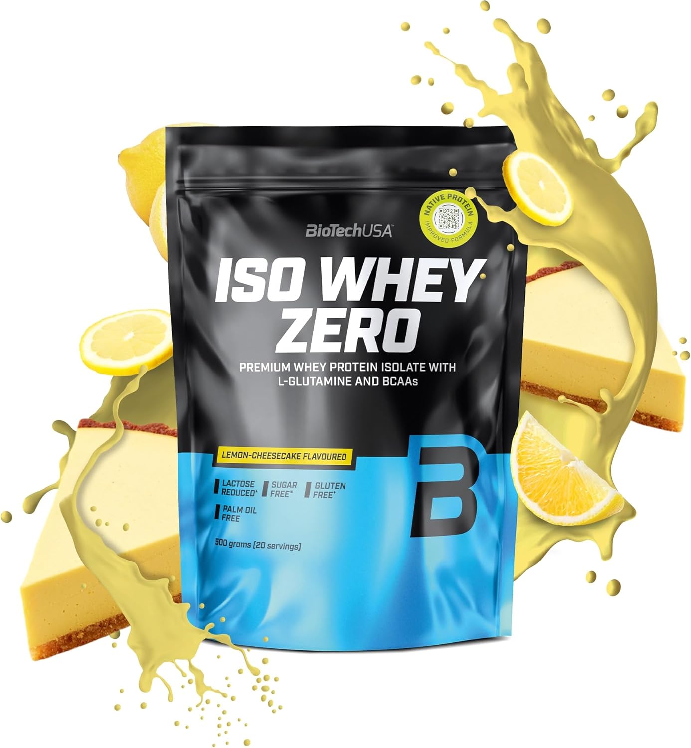 BioTechUSA Iso Whey Zero 500g - Premium Whey Protein Isolate Powder for Muscle Growth & Recovery - Ideal for Post-Workout, Weight Loss & Fitness Enthusiasts