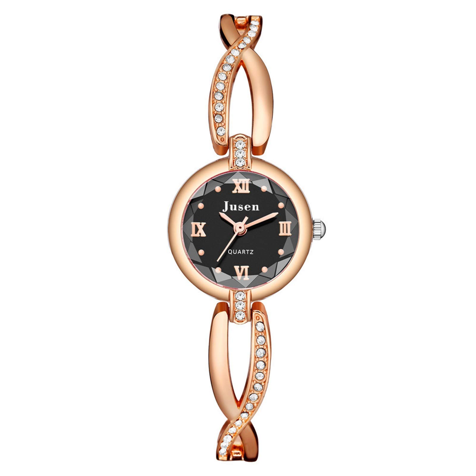 Elegant Ladies Watch with Lightweight Bracelet - Fashionable Student Watch for Women, College Style with Small Diamond Accents & Green Dial | Perfect for Daily Wear, Office, School & Casual Outings