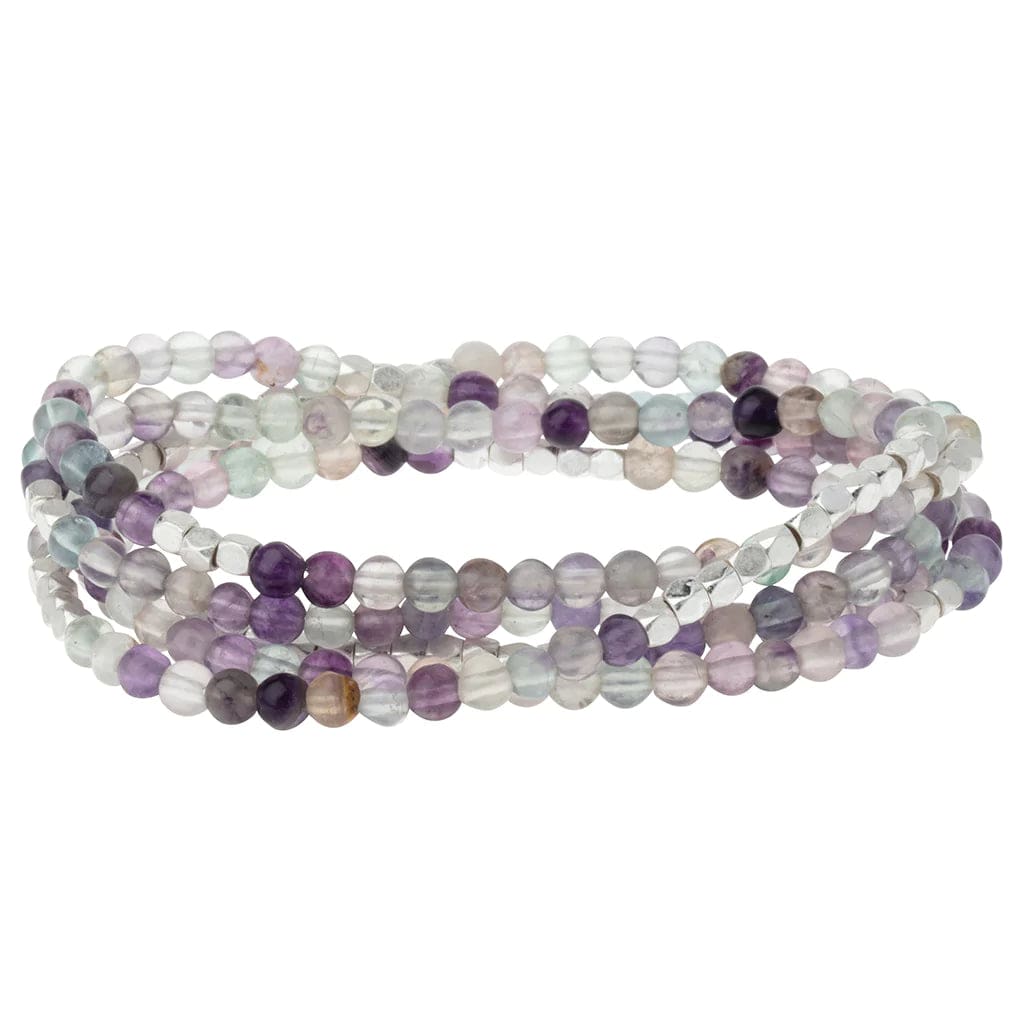 Fluorite Crystal Wrap Bracelet for Positive Energy & Healing - Perfect for Meditation, Yoga, and Spiritual Wellness