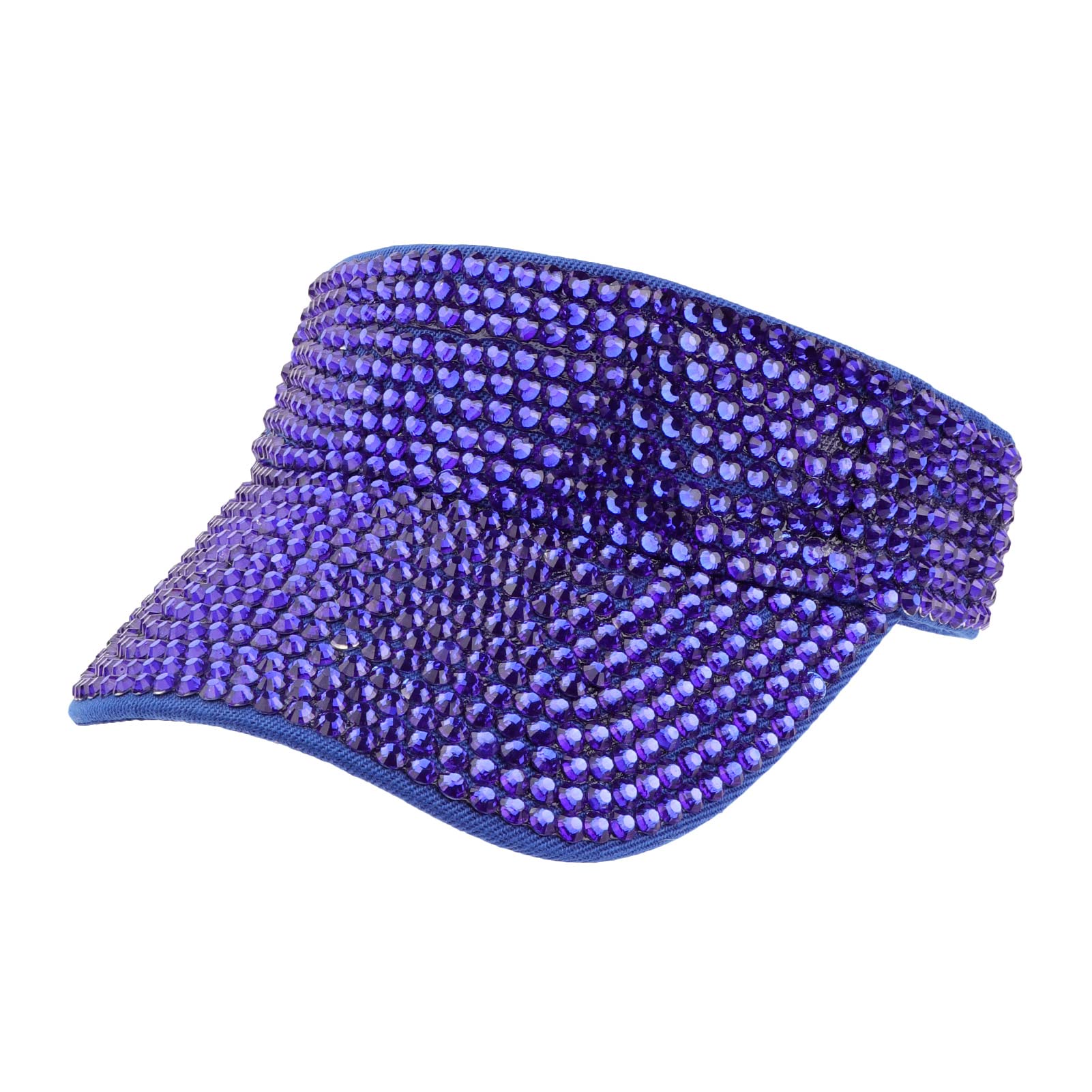 Shiny Rhinestone Adjustable Sport Sun Visor Hat for Women & Men - Breathable Summer Golf Tennis Running Jogging Cap | Perfect for Outdoor Sports, Beach Vacations & Summer Activities