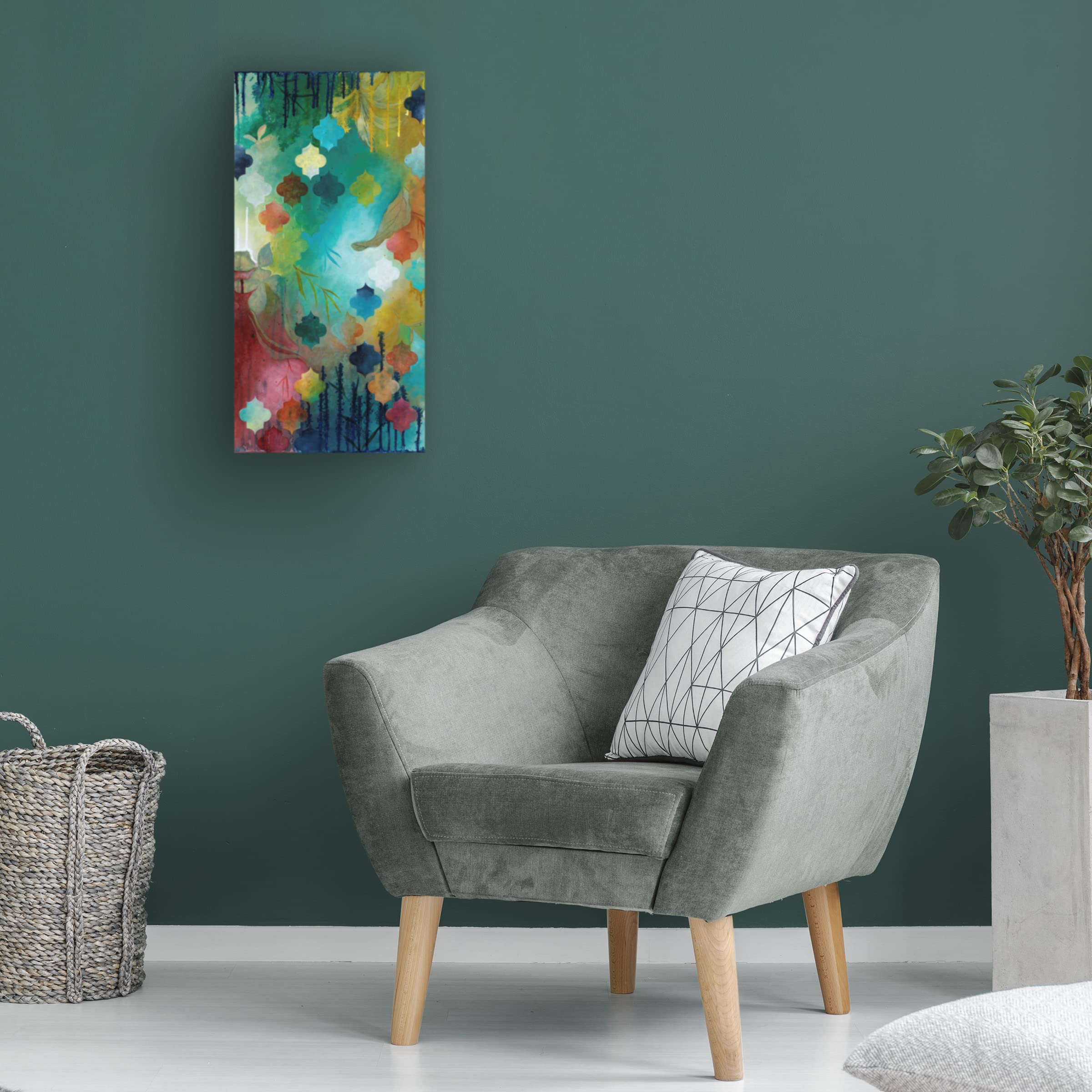 Heather Robinson 'Exoticism I' Canvas Wall Art Print - Tropical Boho Home Decor for Living Room, Bedroom & Office