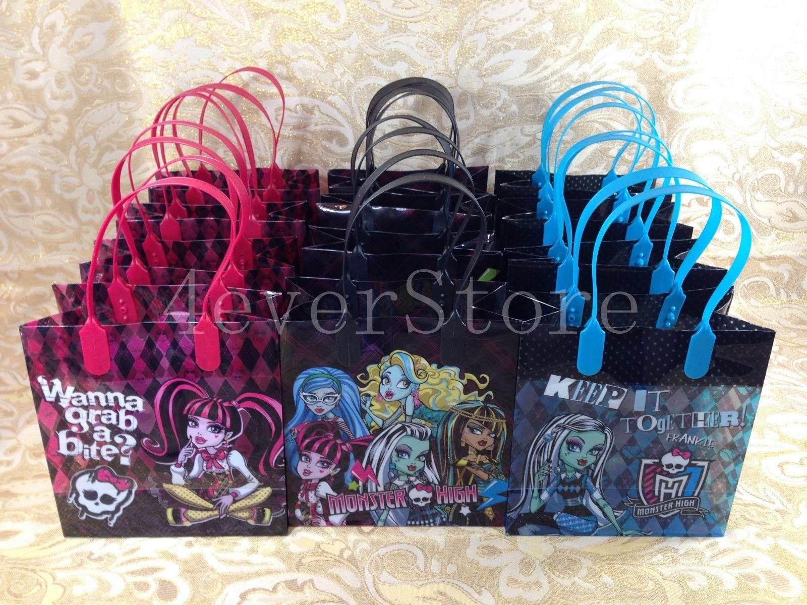 Monster High Party Favor Bags - 24 Pack of Fun Halloween Goodie Bags for Kids Birthday Parties & Classroom Treats