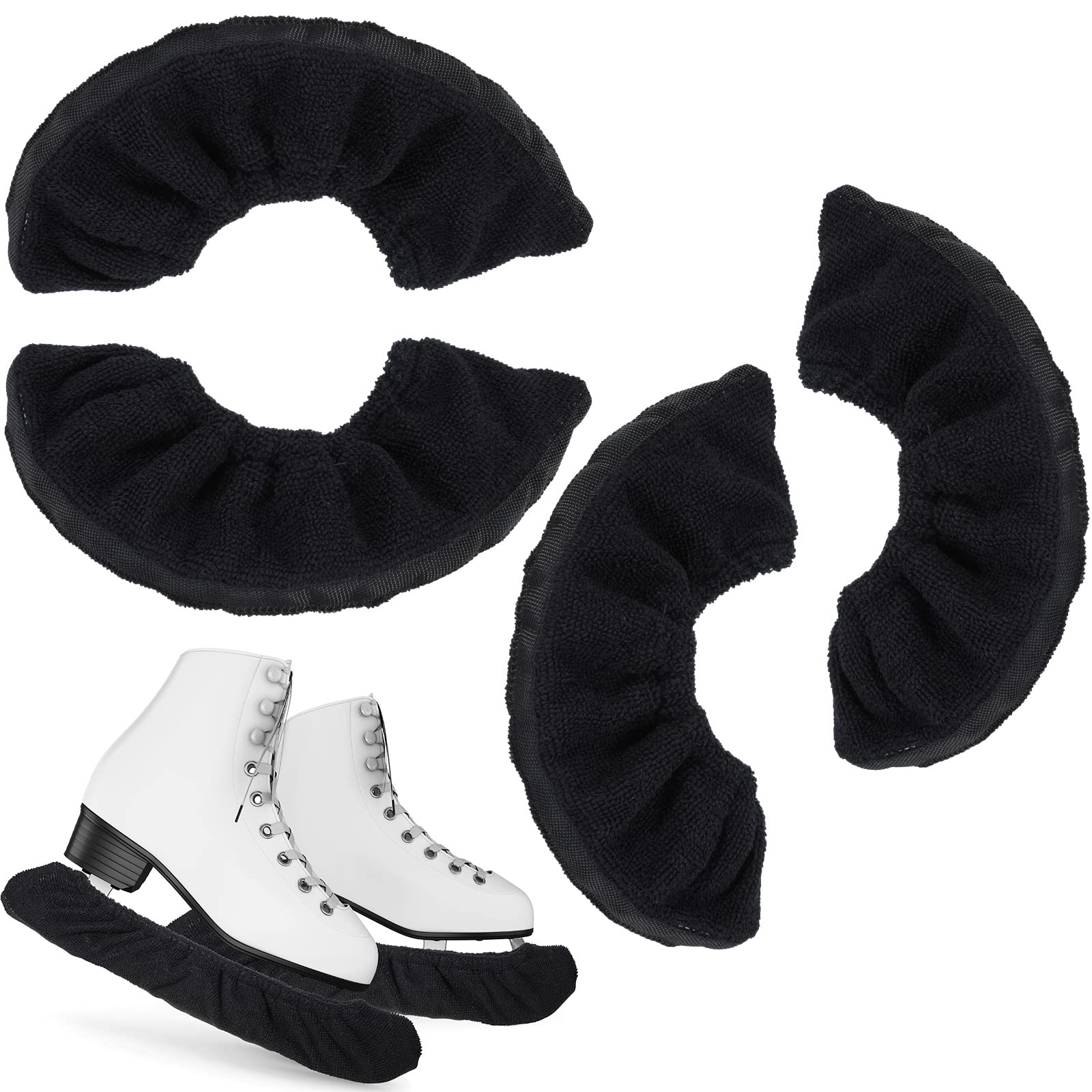 Kids & Adults Ice Skate Blade Covers - Durable Hockey Skate Guards Protector for Figure Skating & Hockey (Men/Women/Boys/Girls) - Perfect for Rink, Training & Travel Protection