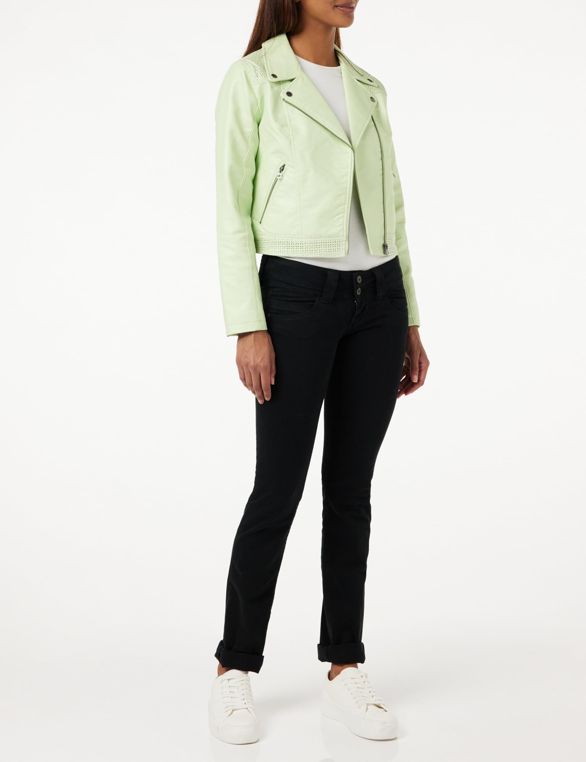 Pepe Jeans Venus Women's Black 5-Pocket Trousers - EU 38 (US 28/32) - Stylish Slim Fit Pants for Casual Wear & Office Outfits