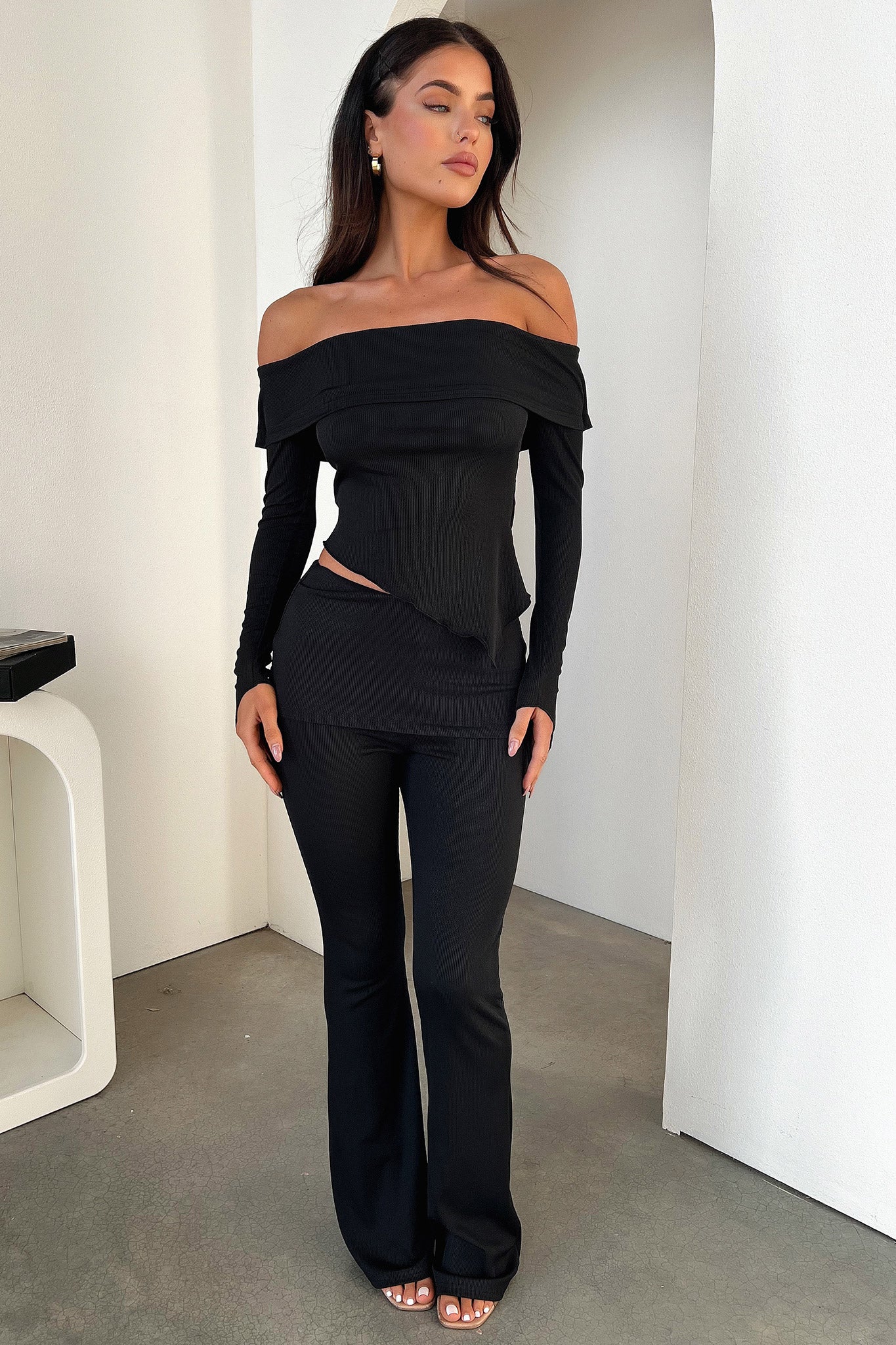 Aniston Women's Black Top - Stylish & Comfortable Blouse for Casual Wear, Office, and Evening Outfits