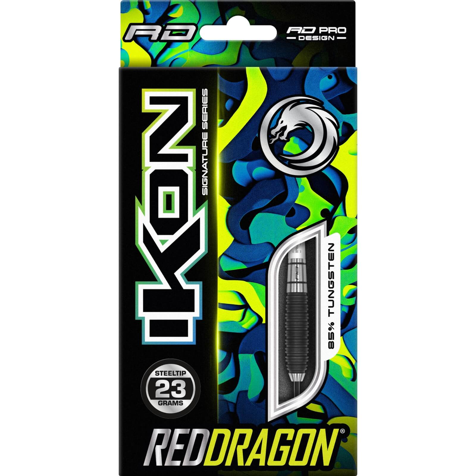 Premium Red Dragon Ikon 1.3 Steel Tip Darts - 85% Tungsten (23g/25g) for Professional Dart Players | Perfect for Tournaments & Home Practice
