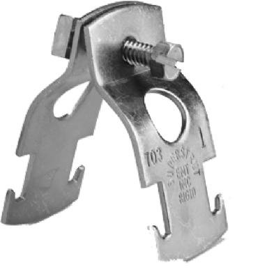 2.5-Inch Standard Pipe Clamp - Heavy Duty Steel Pipe Clamps for Plumbing, HVAC, and DIY Projects - Perfect for Pipe Repair, Construction, and Home Improvement