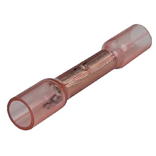 SEACHOICE 22-18 Gauge Heat Shrink Butt Connectors, 3-Pack – Ideal for Automotive, Marine & Electrical Wiring Repairs