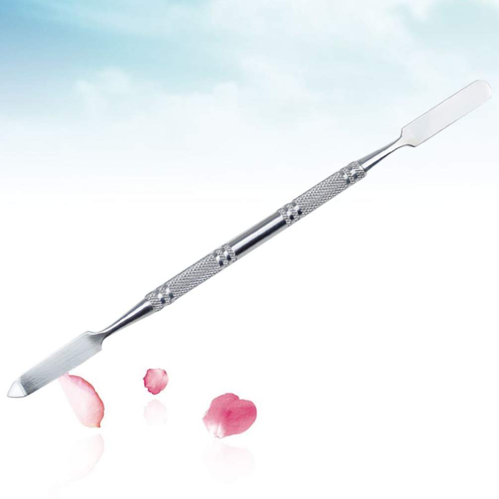 Milisten Professional Stainless Steel Makeup Mixing Tool - Foundation Blender, Nail Art & Skincare Spatula for Seamless Beauty Application - Perfect for Makeup Artists, DIY Manicures & At-Home Skincare Routines