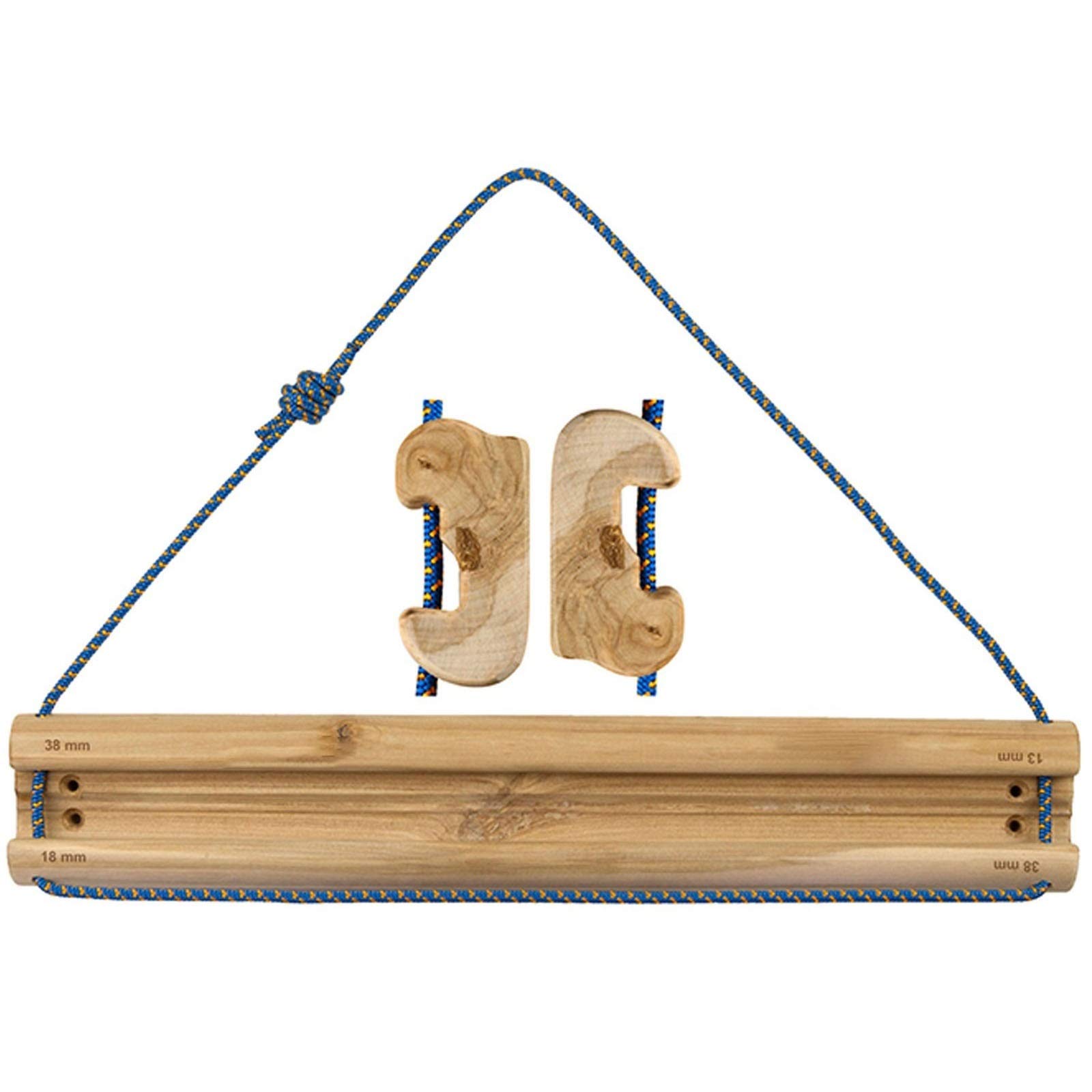 Premium Rock Climbing Hangboard - SFPYD Training Board for Grip Strength & Finger Conditioning | Unisex Fingerboard & Pull Up Bar Workout Equipment (45.7x7.6x3.8cm) | Perfect for Home Gym, Cross Training & Climbing Strength Exercises
