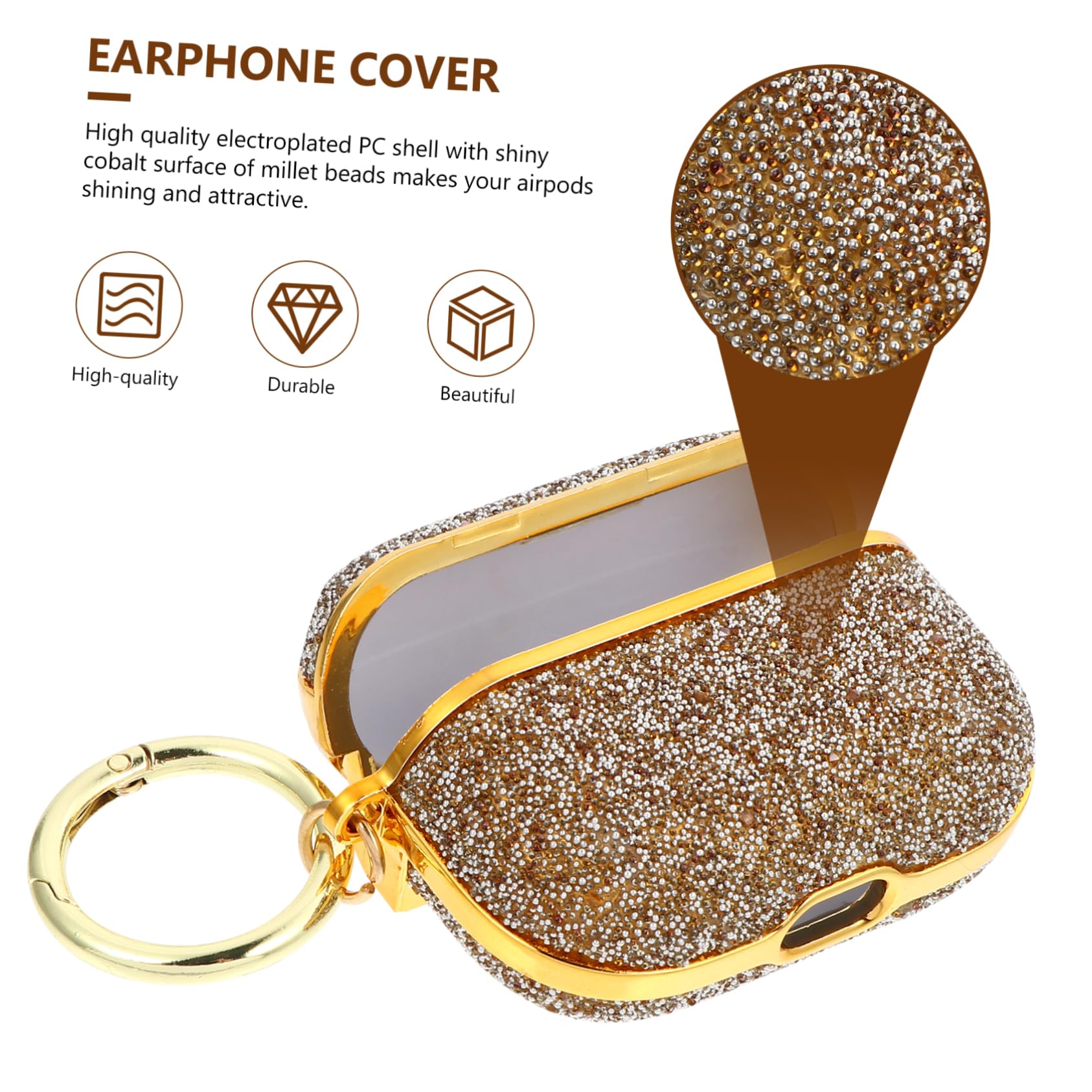 2 Pack Shatterproof Earphone Headset Shell Hard Cover Case - Impact-Resistant Protective Cover for Wireless Earbuds | Perfect for Gym, Travel & Daily Use