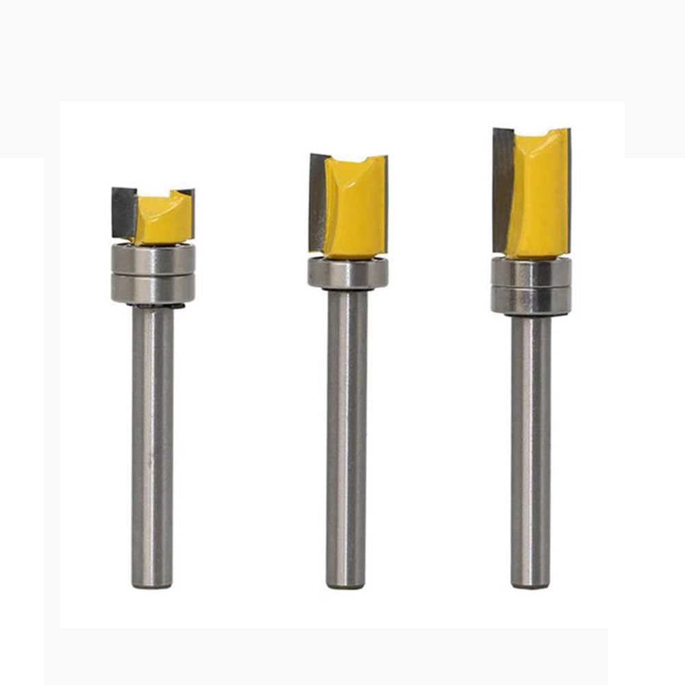 3PCS Carbide End Mill Set for Wood, Aluminum, Steel & Titanium - High Speed Milling Cutter Drill Bits with Straight Shank - Perfect for CNC Routing, Metalworking & Woodworking Projects
