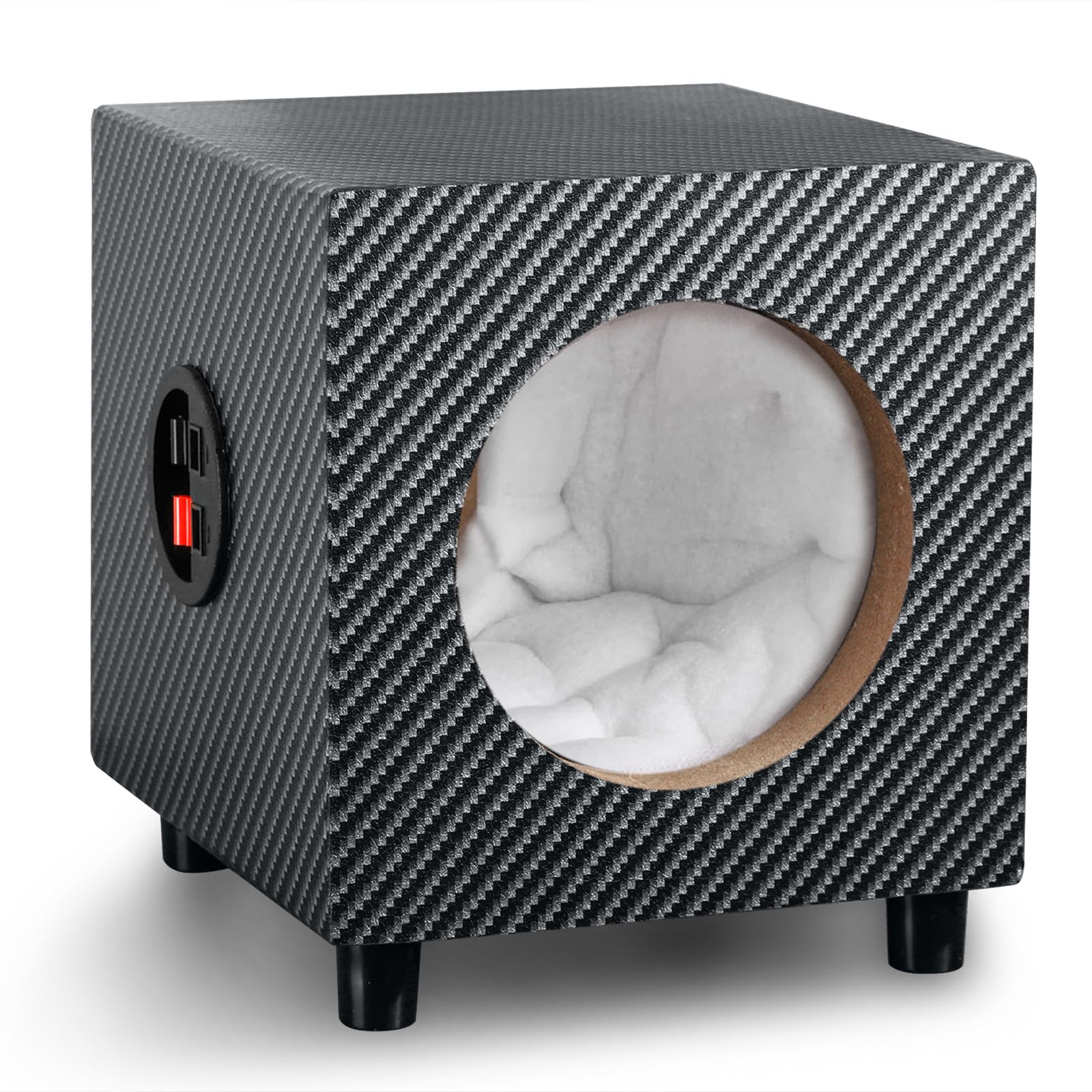 6.5 Inch Wooden Car Speaker Enclosures - Premium Sound-Absorbing Cotton & Spiked Pads for Enhanced Audio - Perfect for Home Theater & Vehicle Sound Systems - American-Made Car Audio Cabinets for Superior Sound Quality