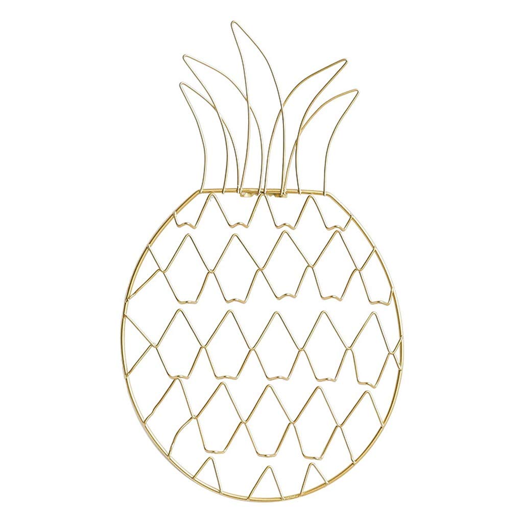 Pineapple-Shaped Jewelry Organizer Wall Hanger - Decorative Display Rack for Earrings, Necklaces & Photos | Perfect for Bedroom, Bathroom & Boutique Store Decor
