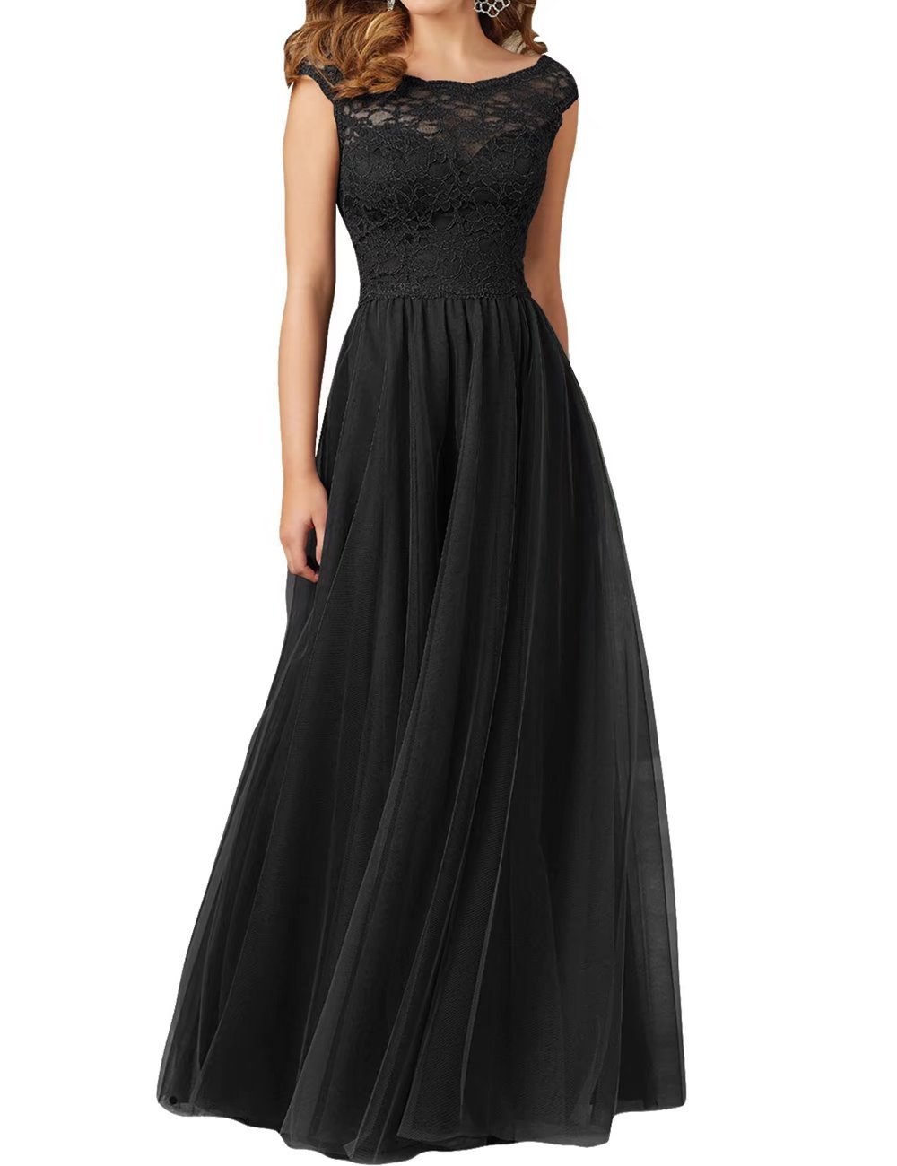 Elegant Floral Lace Tutu Wedding Dress for Women - A-Line Floor Length Ball Gown for Prom, Cocktail Party & Evening Events