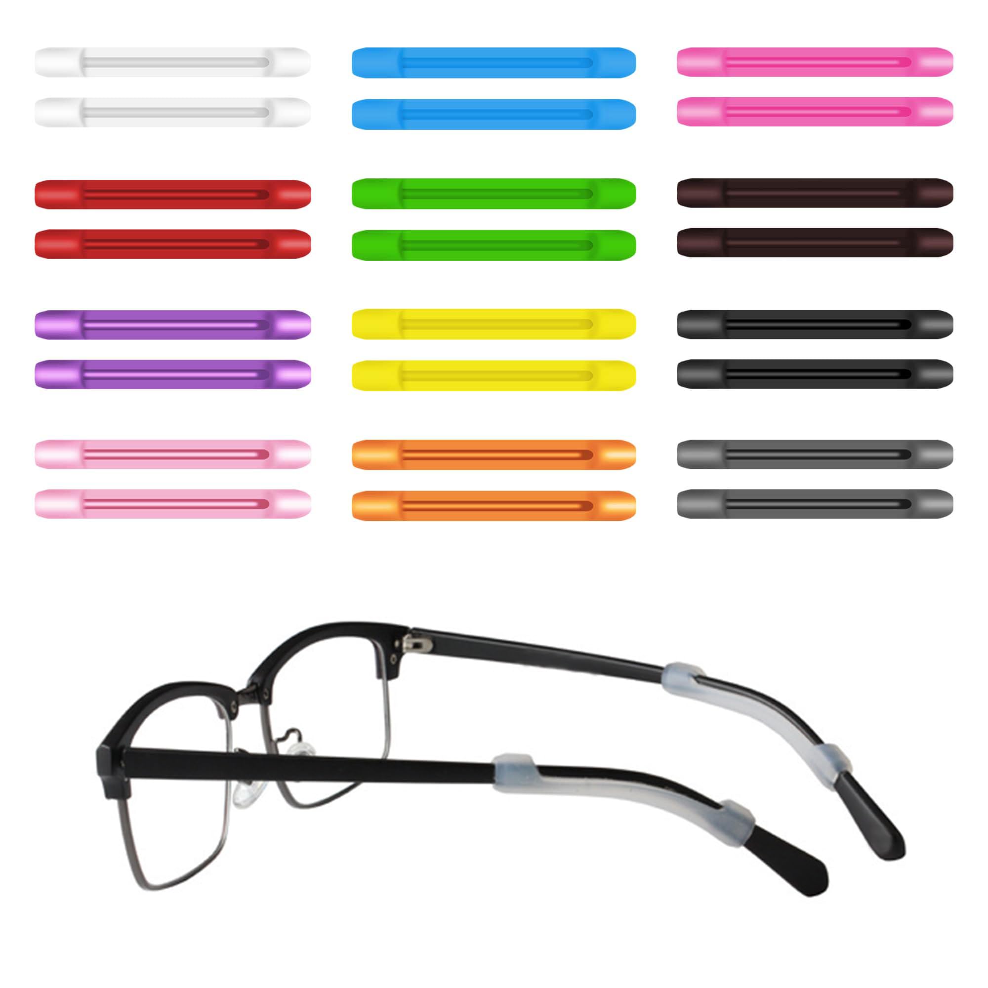 Anti-Slip Silicone Glasses Ear Grips for Kids & Adults - Eyeglasses Temple Tip Sleeve Retainers for Sports, Reading & Outdoor Activities