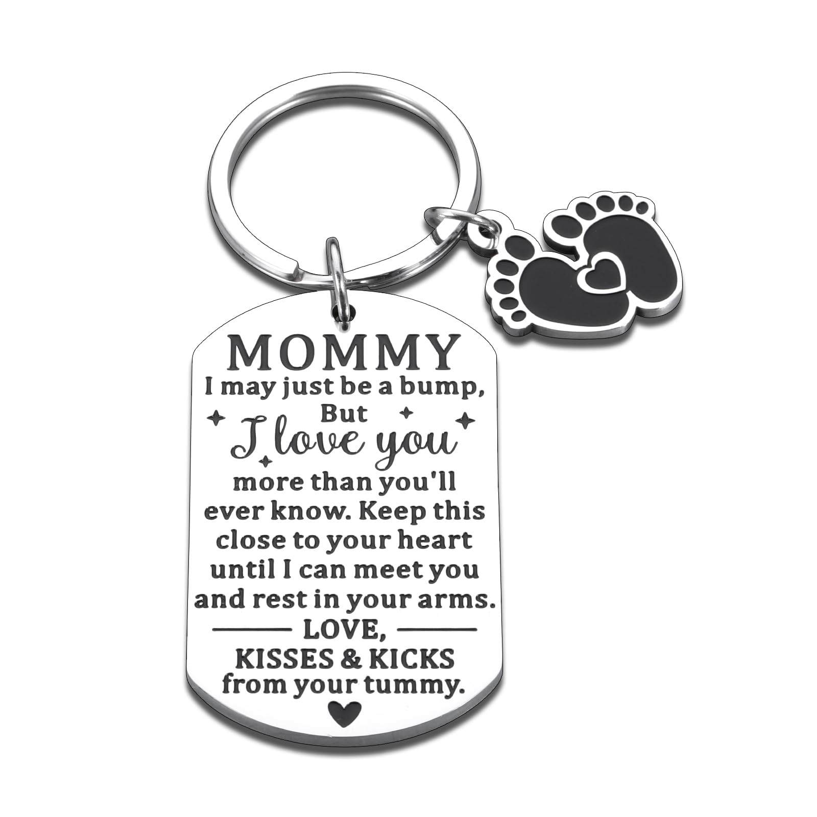 Best Pregnancy Keychain Gift for New Moms - Thoughtful Mommy to Be Present for Baby Shower, Mother's Day & First Time Expecting Mothers - Perfect Stocking Stuffer & Pregnancy Announcement Gift for Women