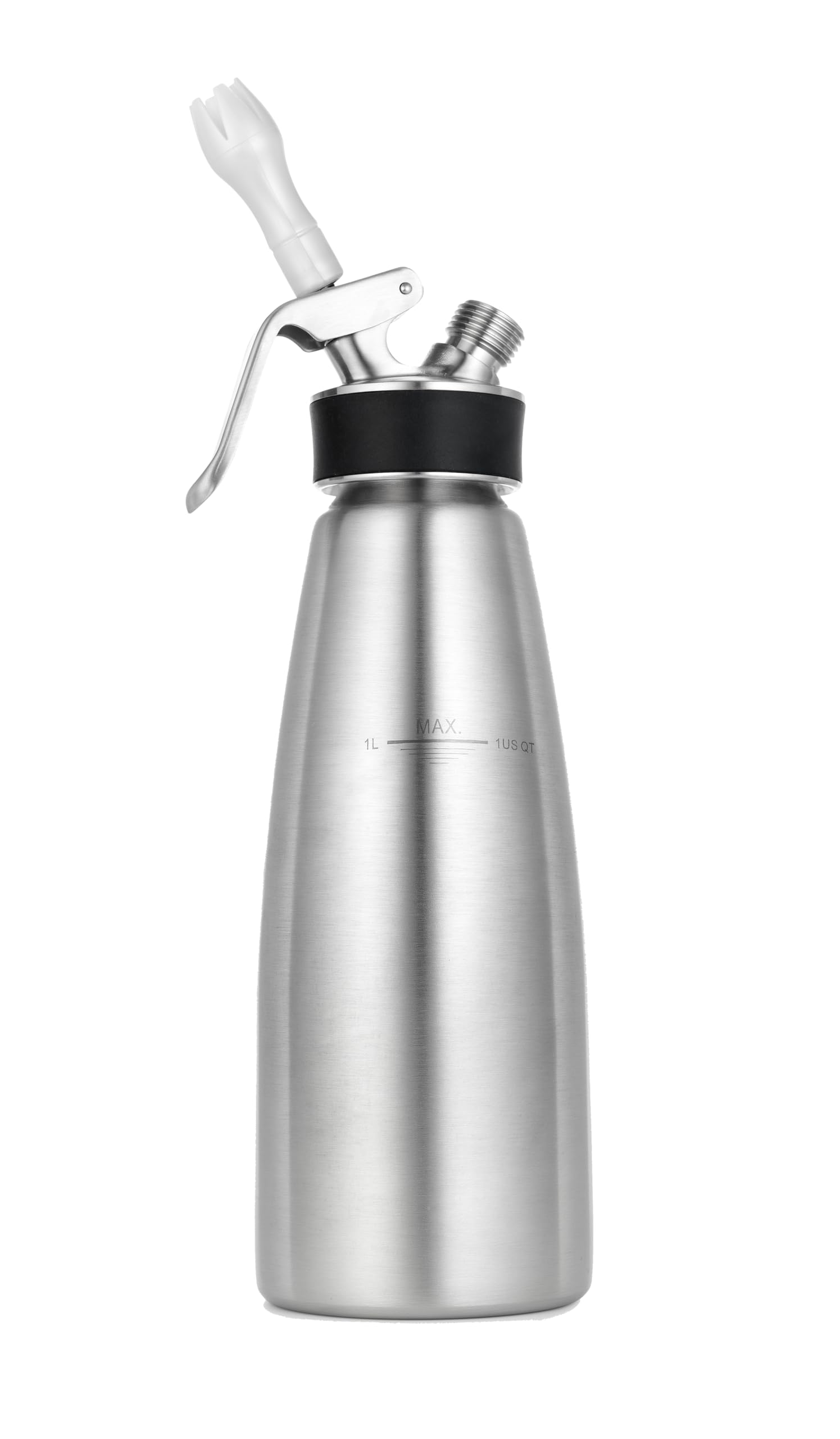iSi Cream Profi Whip 1 Quart Stainless Steel Whipped Cream Dispenser - Professional Grade, 4-5x Volume Expansion, Dishwasher Safe - Perfect for Coffee, Desserts, Cocktails & Baking