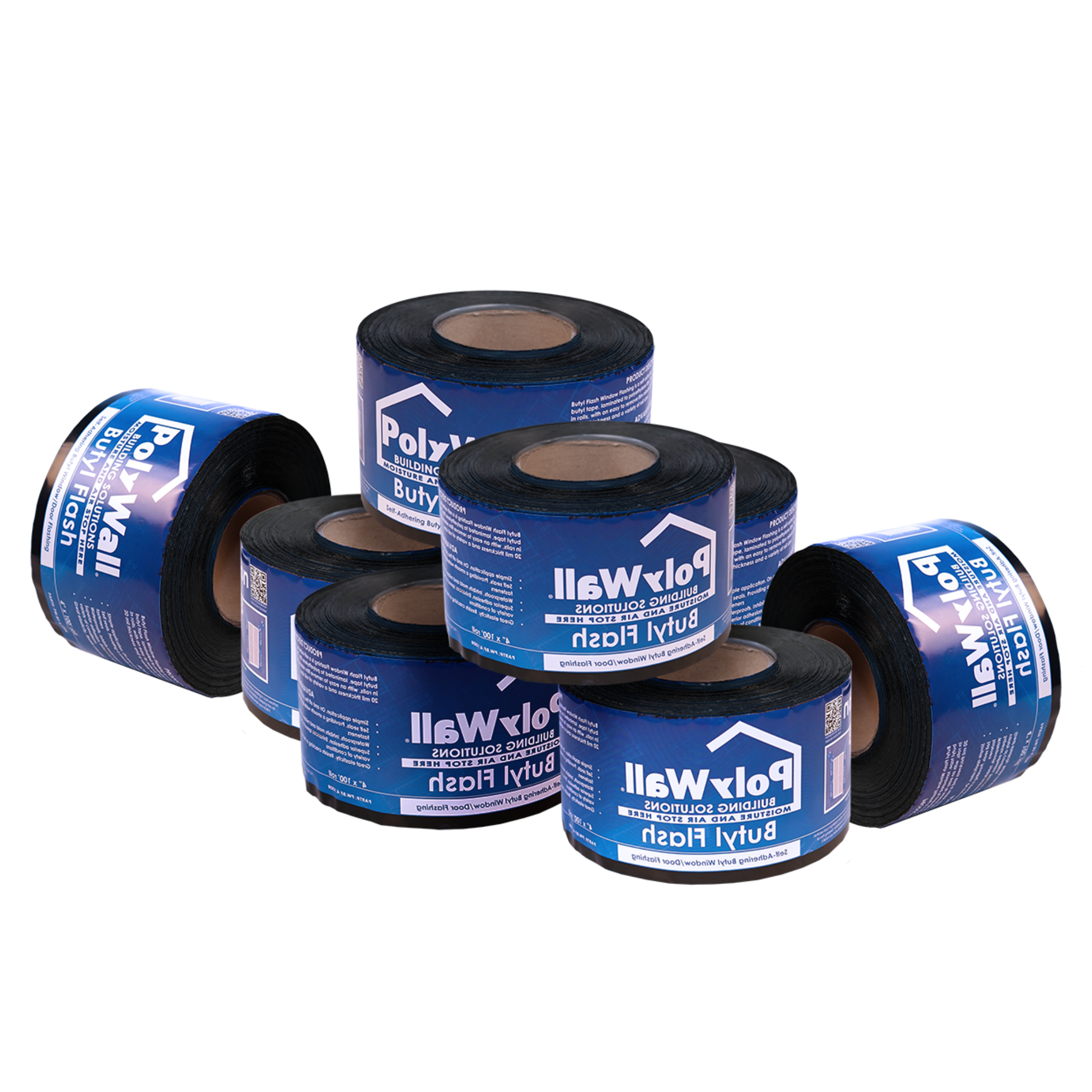 PolyWall Butyl Flash Window Flashing Tape 4”x 100’ Roll - Waterproof Sealant for Windows, Doors & Roofs - DIY Home Repair & Construction Weatherproofing Solution