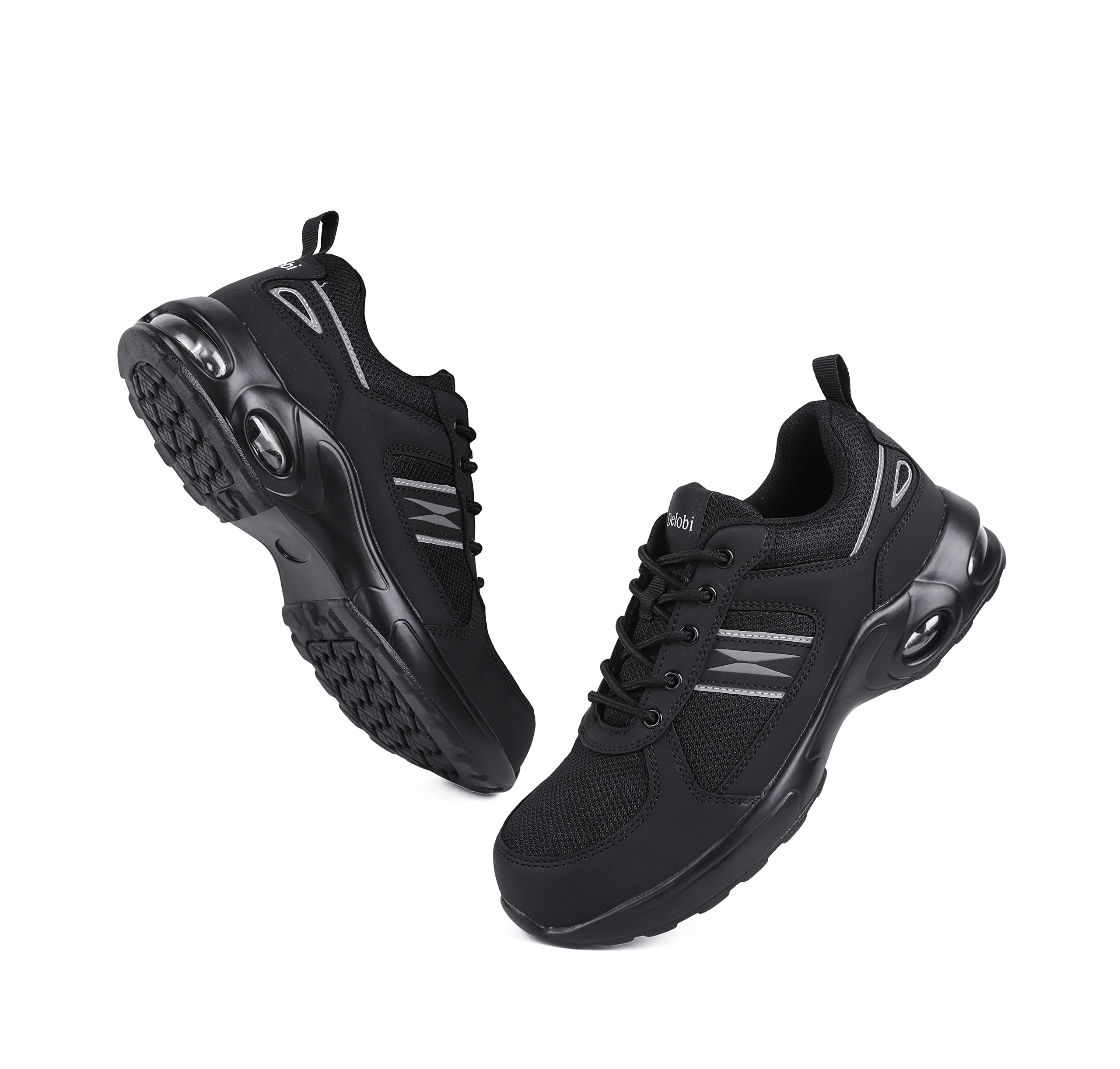 Women's Steel Toe Safety Work Sneakers - Non-Slip, Lightweight & Comfortable with Air Cushion - Indestructible Shoes for Construction, Warehouse & Outdoor Work