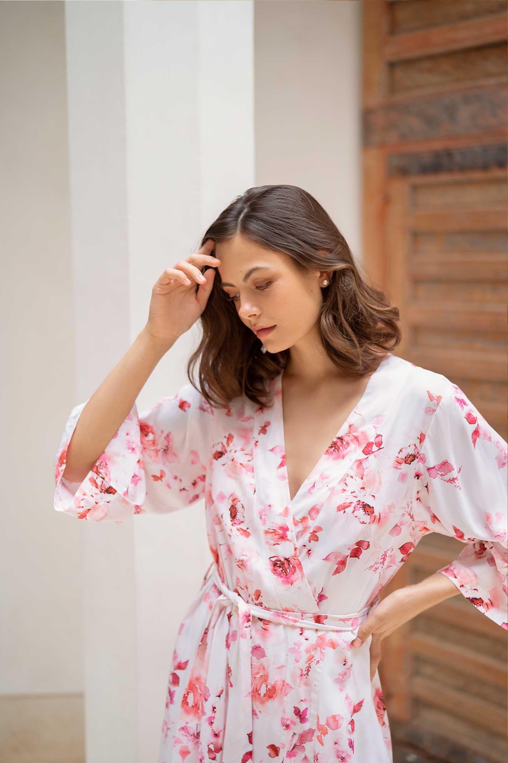Elegant Floral Bridesmaid Robes - Soft & Comfortable Wedding Party Loungewear for Bridal Shower, Bachelorette Party & Getting Ready