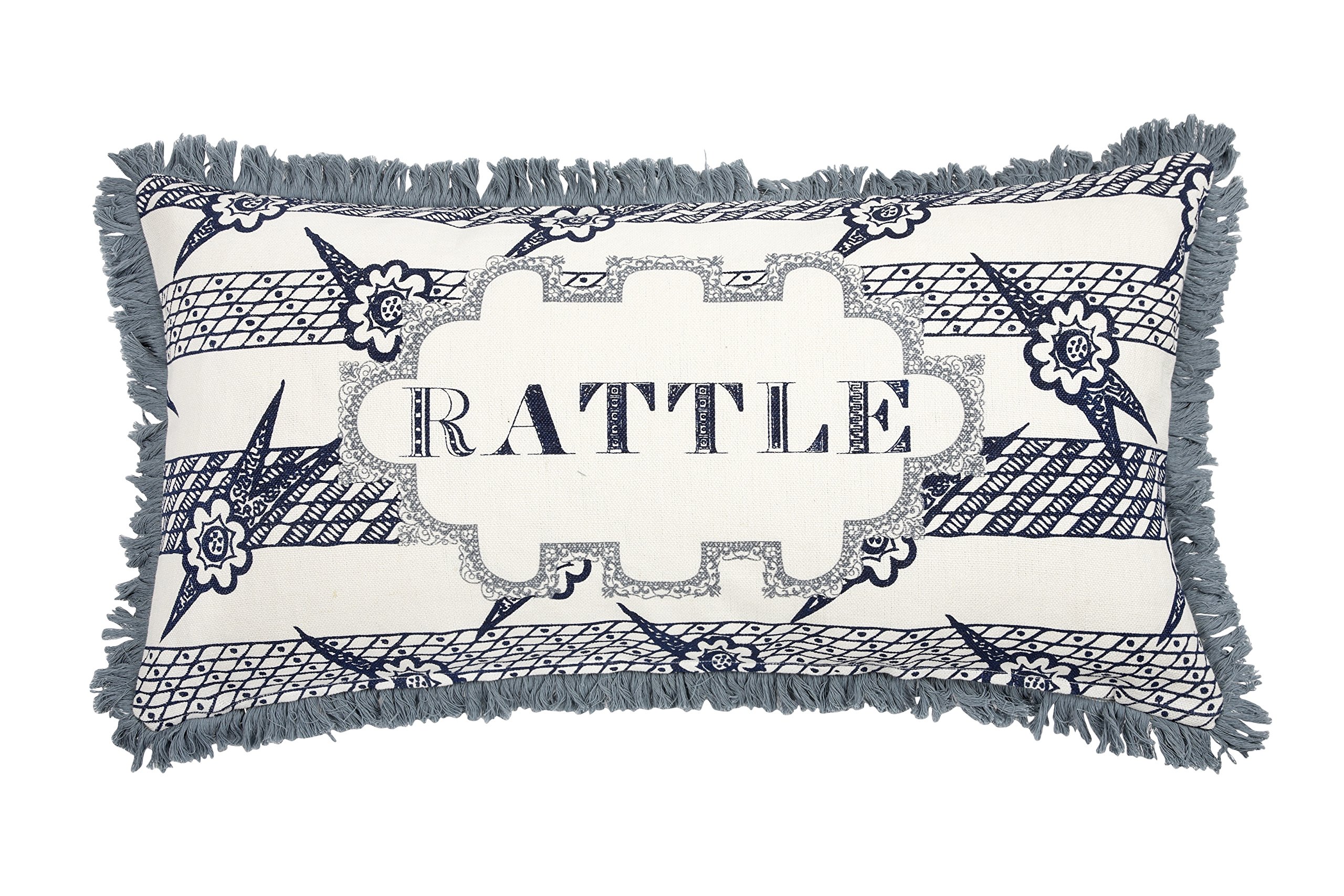 Soft and Cozy 34x18 Inch Rattle Pillow - Perfect for Babies, Kids, and Nursery Decor - Great for Playtime, Naptime, and Sensory Development