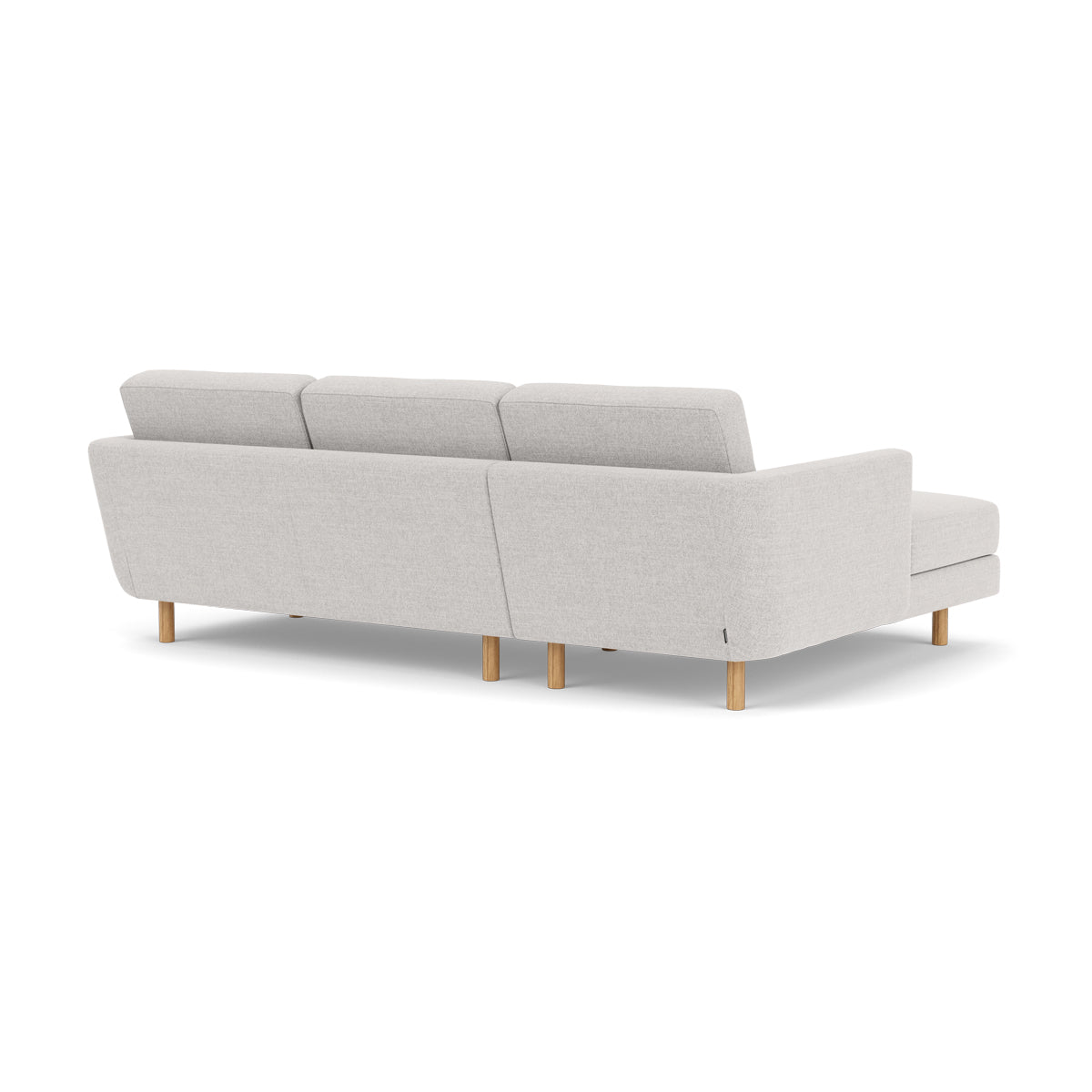 Conrad Fabric Left Chaise Sofa - Modern L-Shaped Sectional Couch with Reversible Chaise Lounge for Living Room, Apartment & Home Theater Comfortable Seating