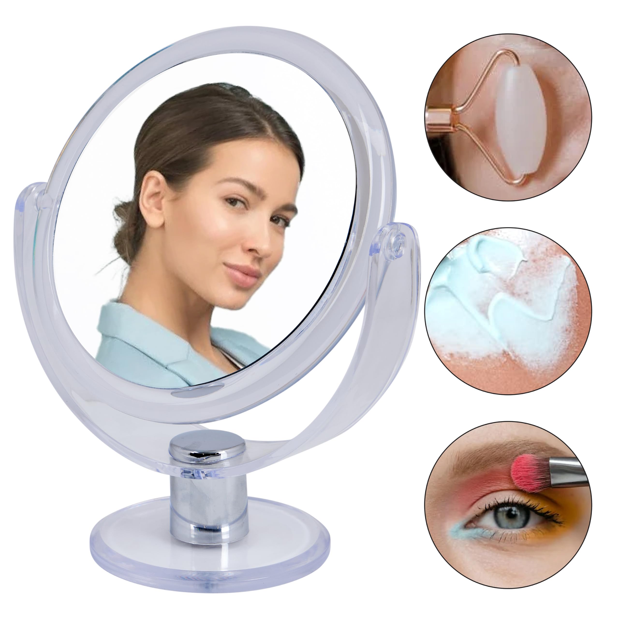 10X Magnification Dual-Sided Vanity Mirror - 7