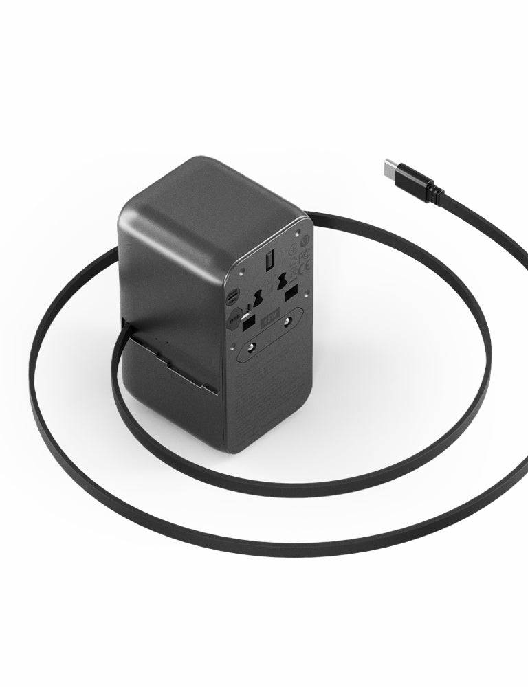 GaN85 Fast Charging Travel Adapter - Universal USB-C Power Adapter for Worldwide Travel, Laptops, Phones & Tablets - Perfect for Business Trips, Vacations & International Travelers