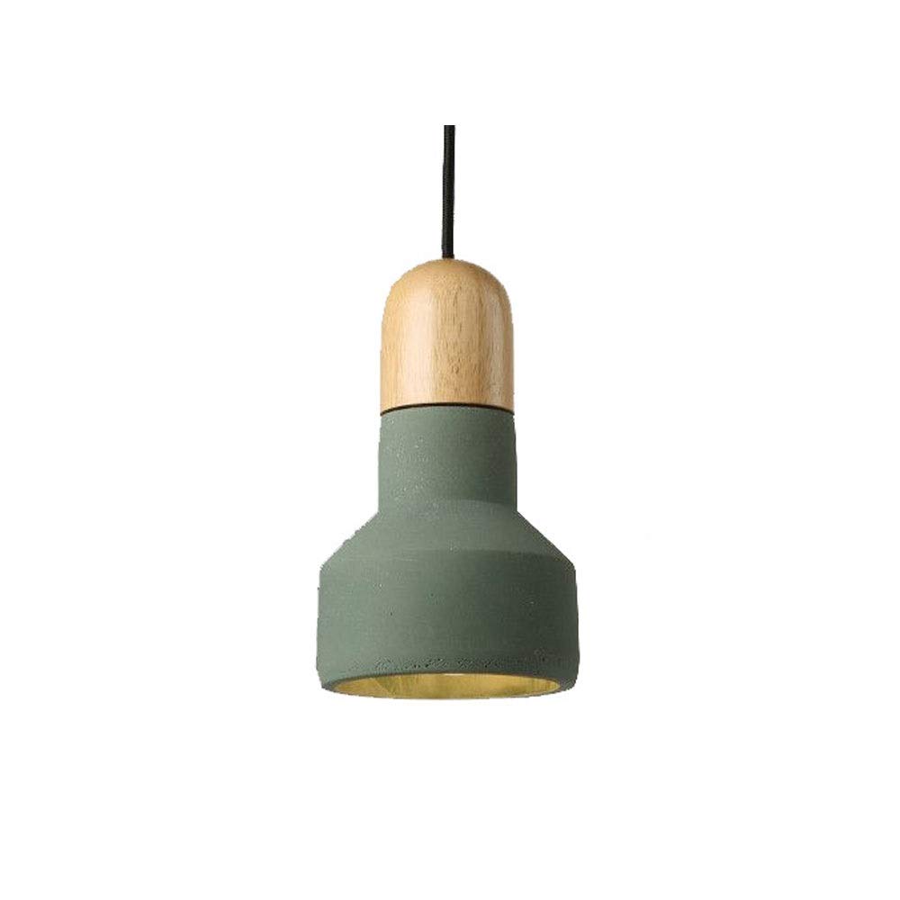 Vintage Industrial Loft Nordic Chandelier - Retro Concrete Pendant Light for Bar, Tea Room, Bedroom & Corridor - Creative Cement Ceiling Lamp (Green) - Perfect for Farmhouse, Cafe & Modern Home Decor