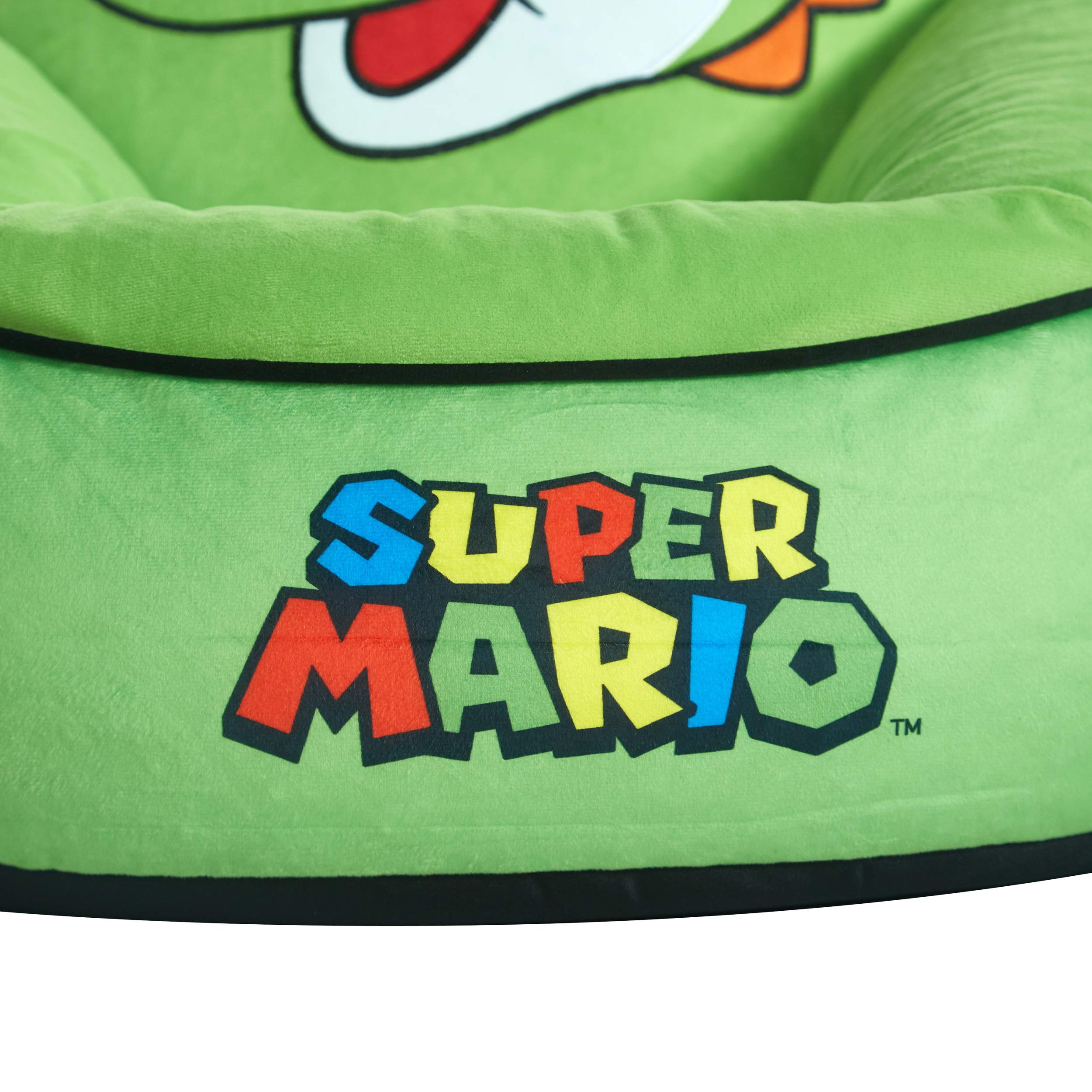Idea Nuova Nintendo Super Mario Yoshi Micromink Bean Bag Chair - Soft Plush Gaming Seat for Kids & Teens - Perfect for Bedrooms, Game Rooms & Movie Nights